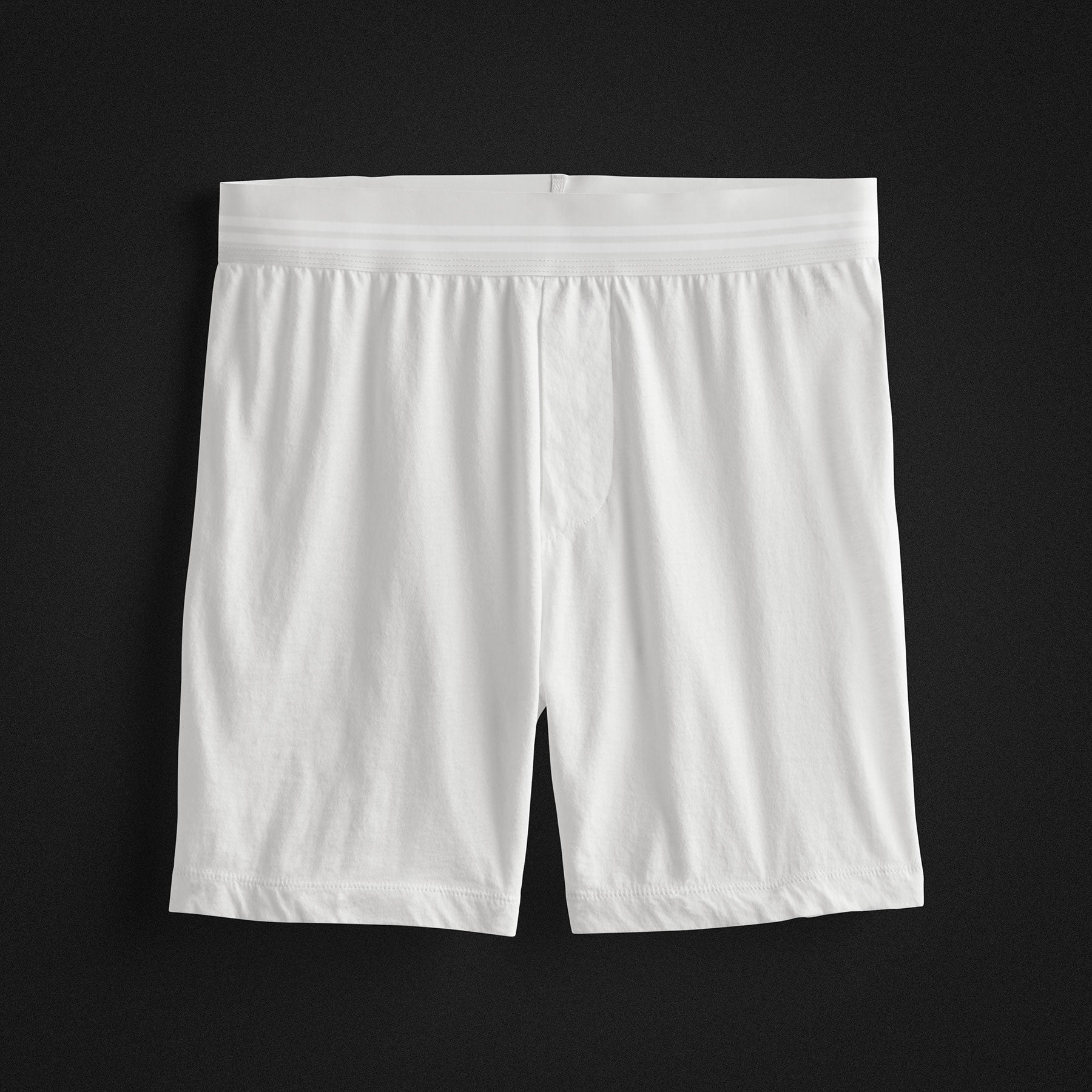 Luxe Lotus Relaxed Fit Boxer Shorts for Men - Soft Cotton Underwear - Breathable & Comfortable White Boxers - Perfect for Lounge, Sleep & Everyday Wear