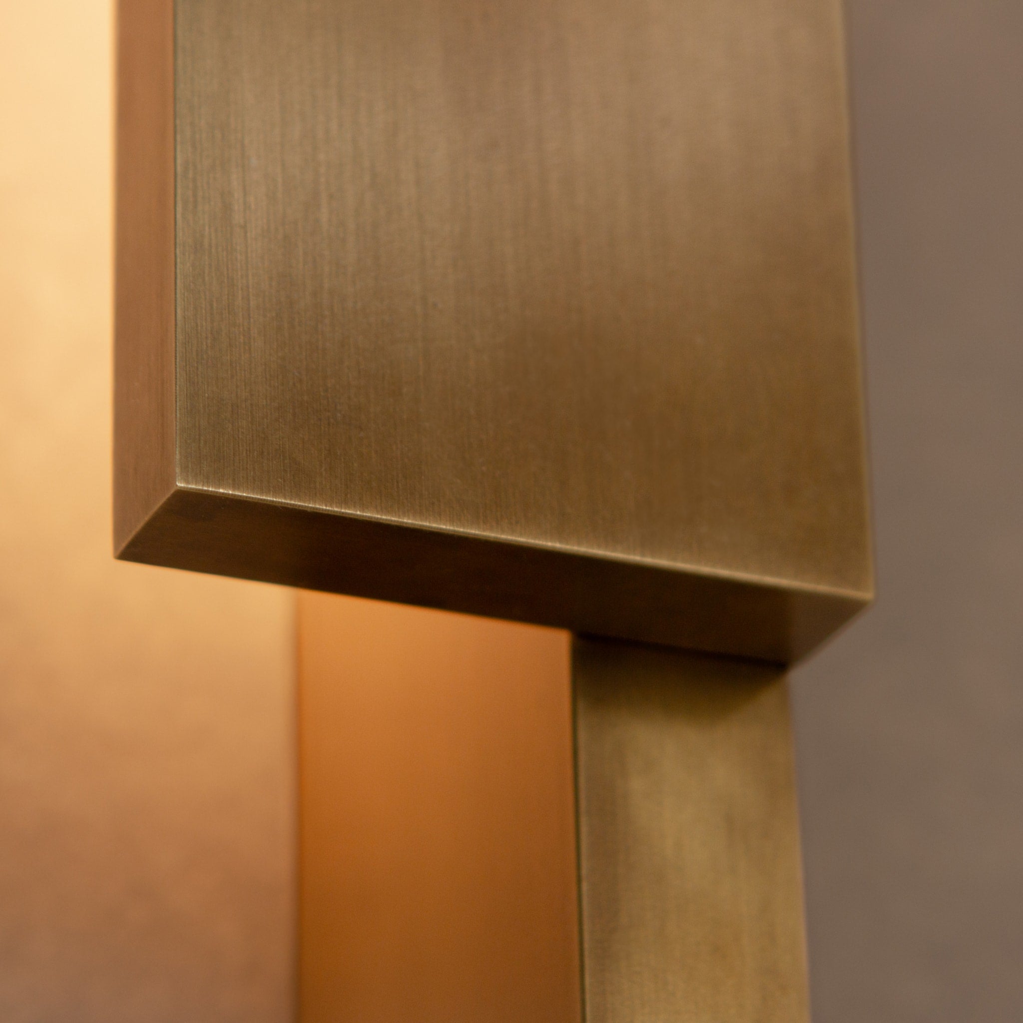 PRE ORDER BEN TOVIM DESIGN Bloc Wall Sconce - Left Side Aged Brass Finish | Modern Wall Lighting for Living Room, Bedroom & Hallway