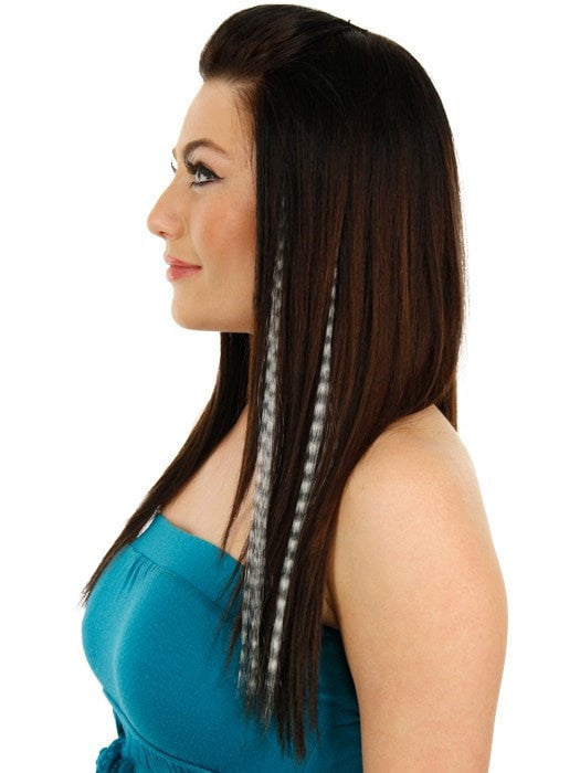 2-Piece Clip-In Faux Feather Hair Extensions for Women – Natural-Looking Volume & Style for Parties, Weddings & Special Occasions