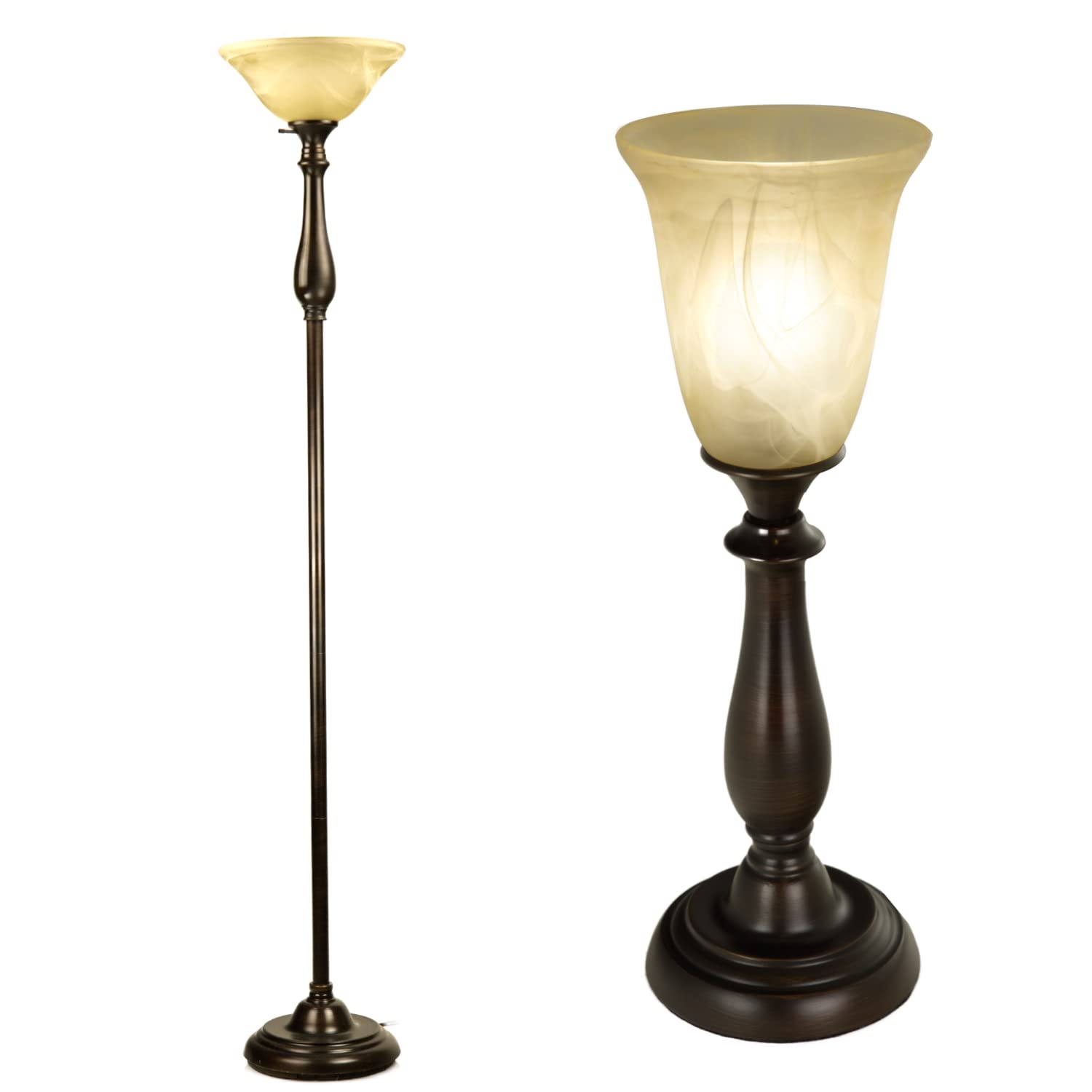 Royal Floor Lamp & Accent Lighting Set - Modern Home Decor for Living Room, Bedroom, or Office | LIGHTACCENTS