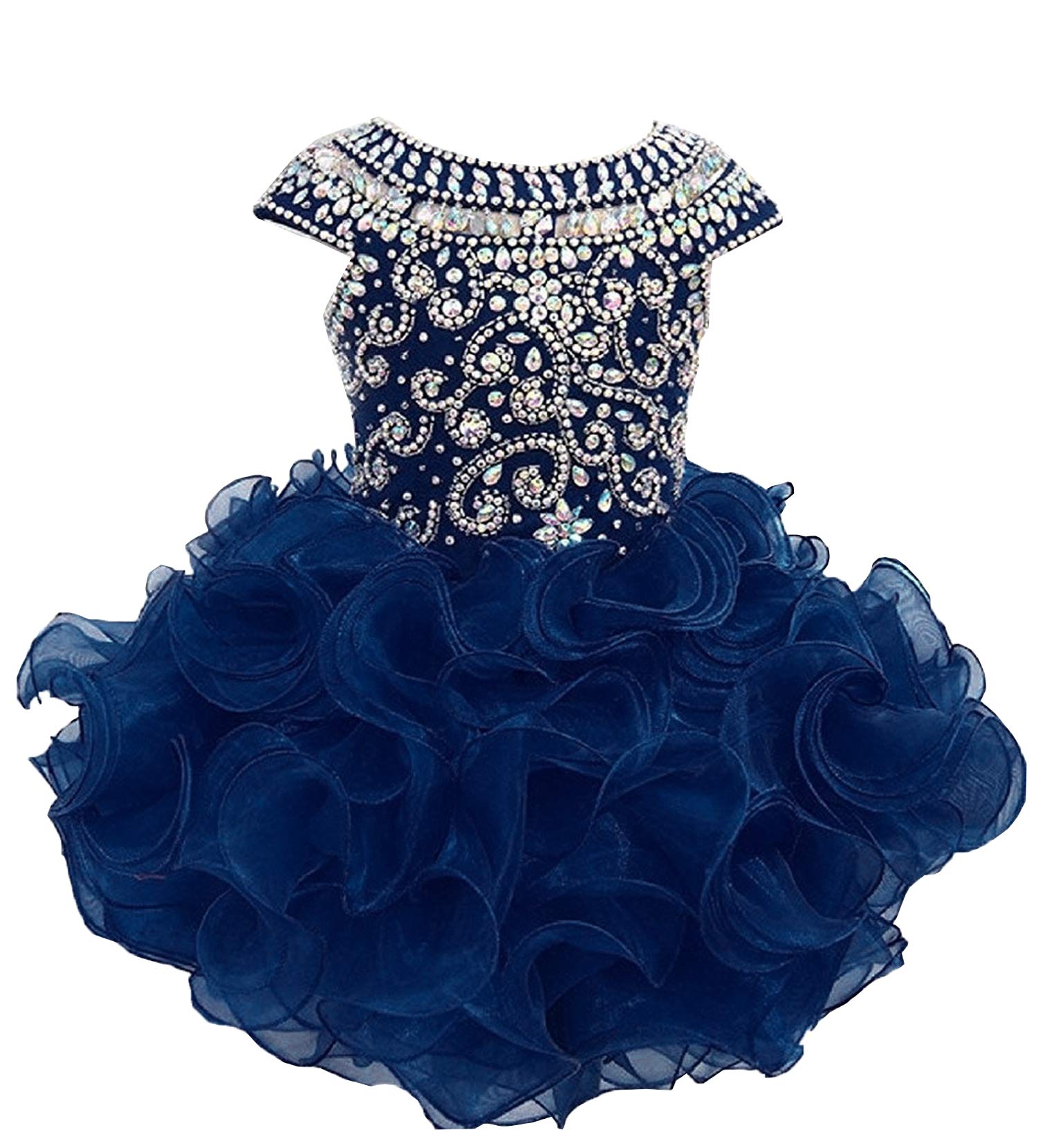 G.CHEN Baby Girls Halter Cupcake Pageant Dress - Elegant National Infant Competition Outfit for Special Occasions & Photo Shoots