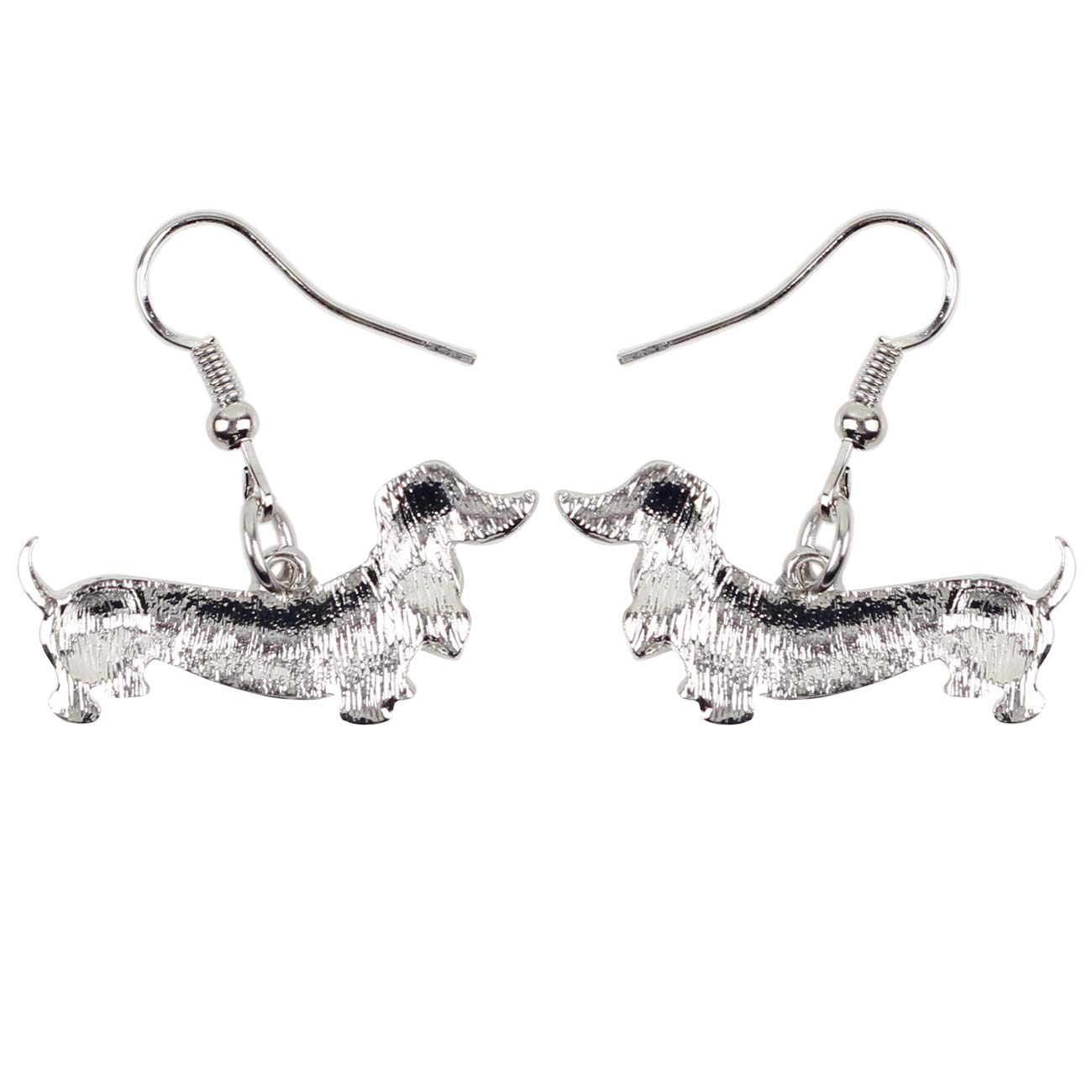 BONSNY Enamel Dachshund Dog Earrings for Women - Funny Pet Jewelry Gift for Dog Lovers