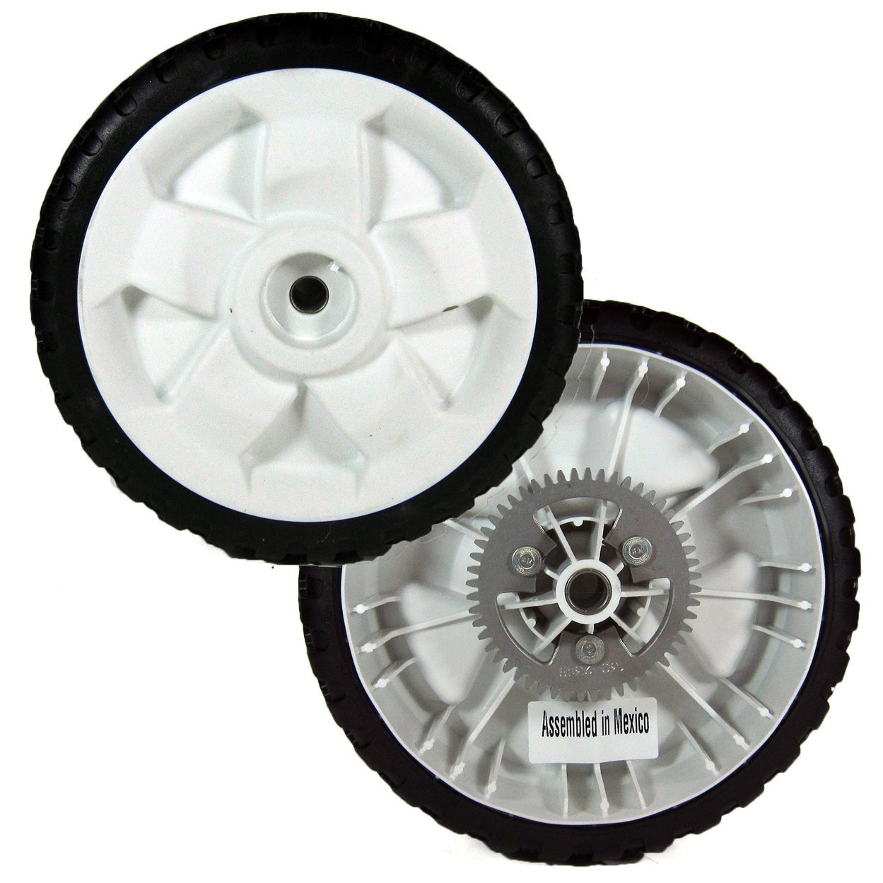 Toro 137-4835 Replacement Drive Wheels - 8-Inch (Pack of 2) for Lawn Mowers & Garden Tractors - Durable Rubber Tires for Smooth Operation on Grass & Uneven Terrain