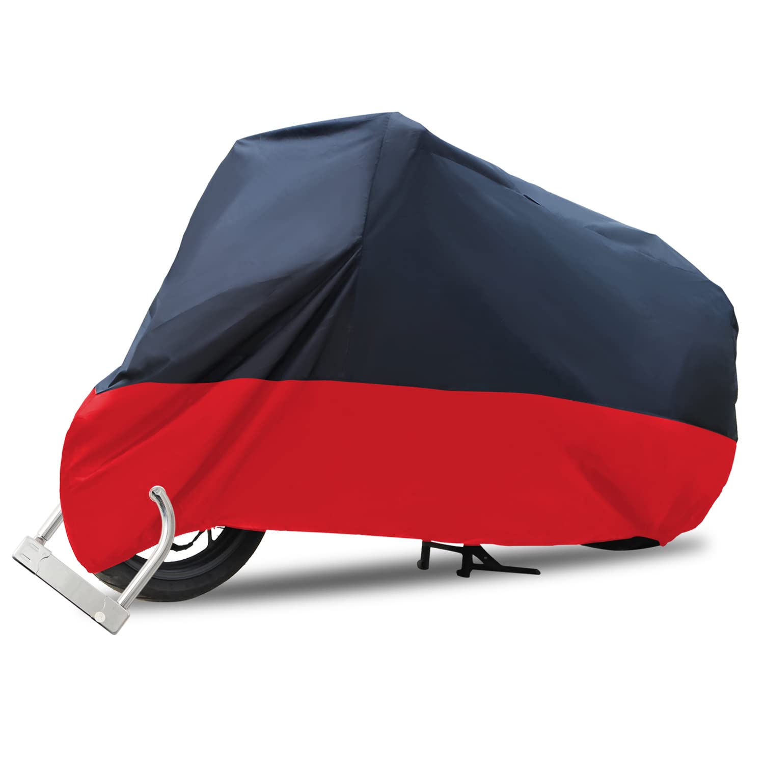 Waterproof Motorcycle Cover for Outdoor Storage - All Season UV Protection Fits Honda, Kawasaki, Yamaha, Suzuki & Harley Davidson - Ideal for Rainy Weather & Long-Term Parking