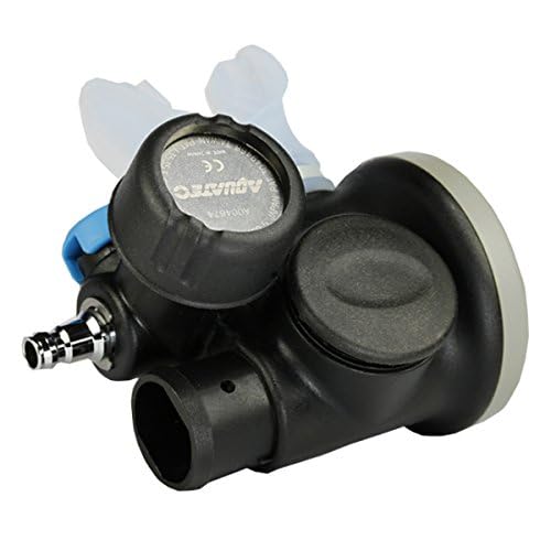 Aquatec AIR-3 Alternate Air Source OCTO Inflator Regulator with Sub Alert - Scuba Diving Gear for Emergency Air Sharing & Buoyancy Control - Perfect for Recreational & Technical Divers