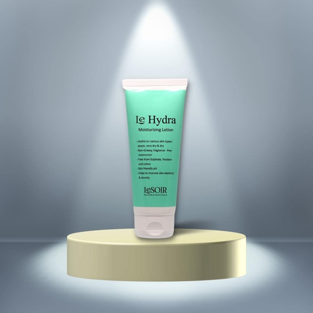LESOIR Le Hydra Moisturizing Lotion - Hydrating Face Moisturizer for Dry Skin, Deep Nourishing Cream with Hyaluronic Acid & Vitamin E | Day & Night Use for Women & Men