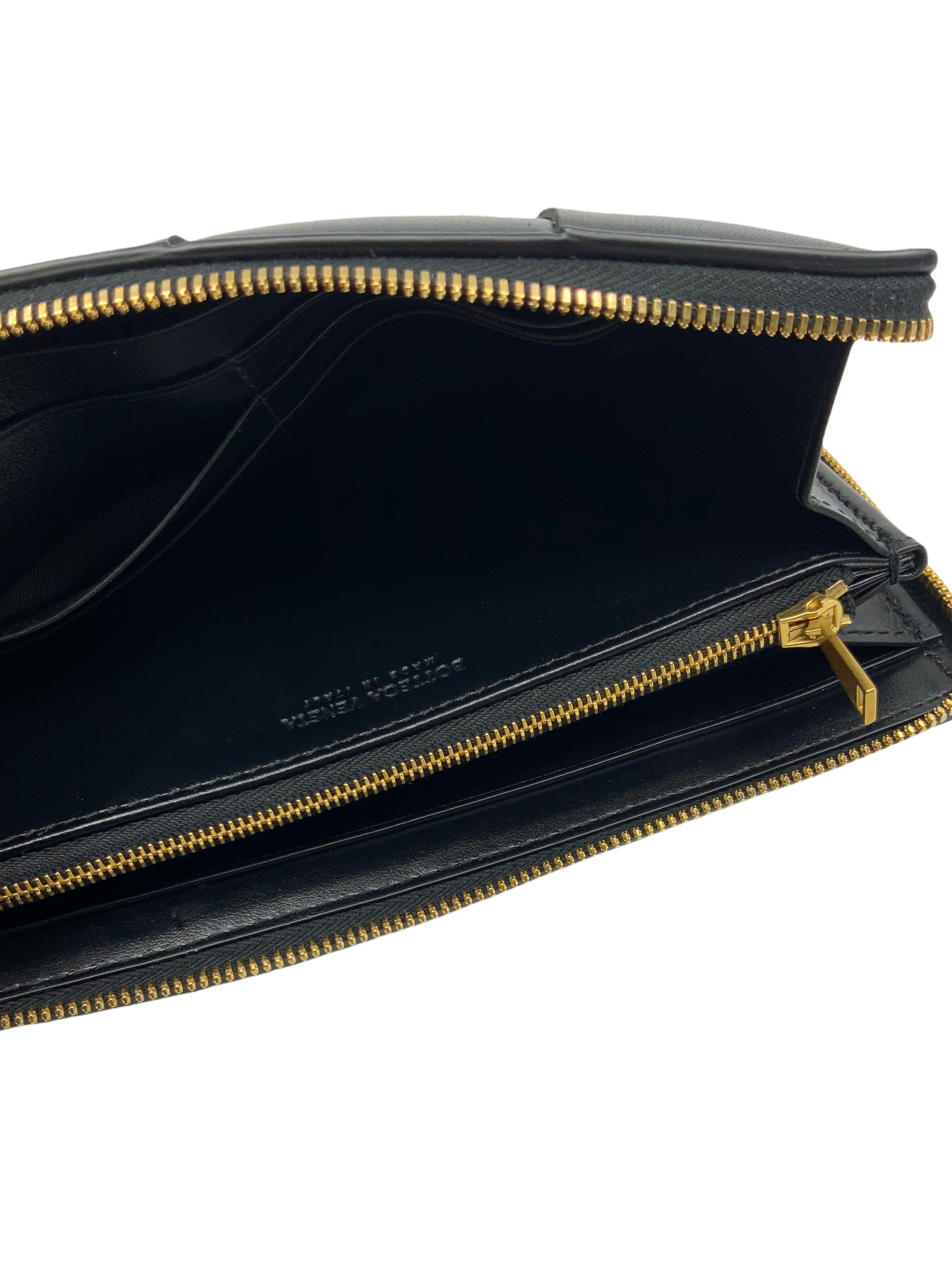 Bottega Veneta Woven Leather Zip Around Wallet for Men - Premium Italian Designer Wallet for Cash, Cards & ID - Perfect for Business, Travel & Everyday Use