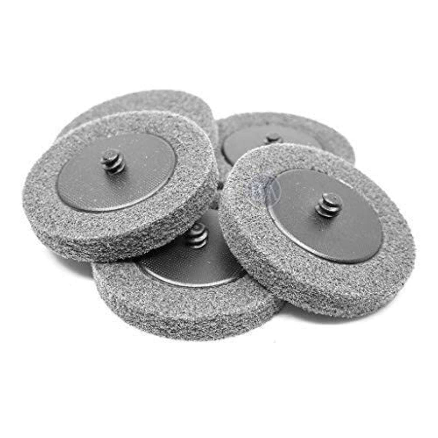 Benchmark Abrasives 3 Inch Quick Change Sanding Discs - Silicon Carbide Surface Prep Wheels for Drill & Die Grinder - Paint Stripping & Removal - 5 Pack (Grey) - Perfect for Woodworking, Metal Polishing & Automotive Restoration