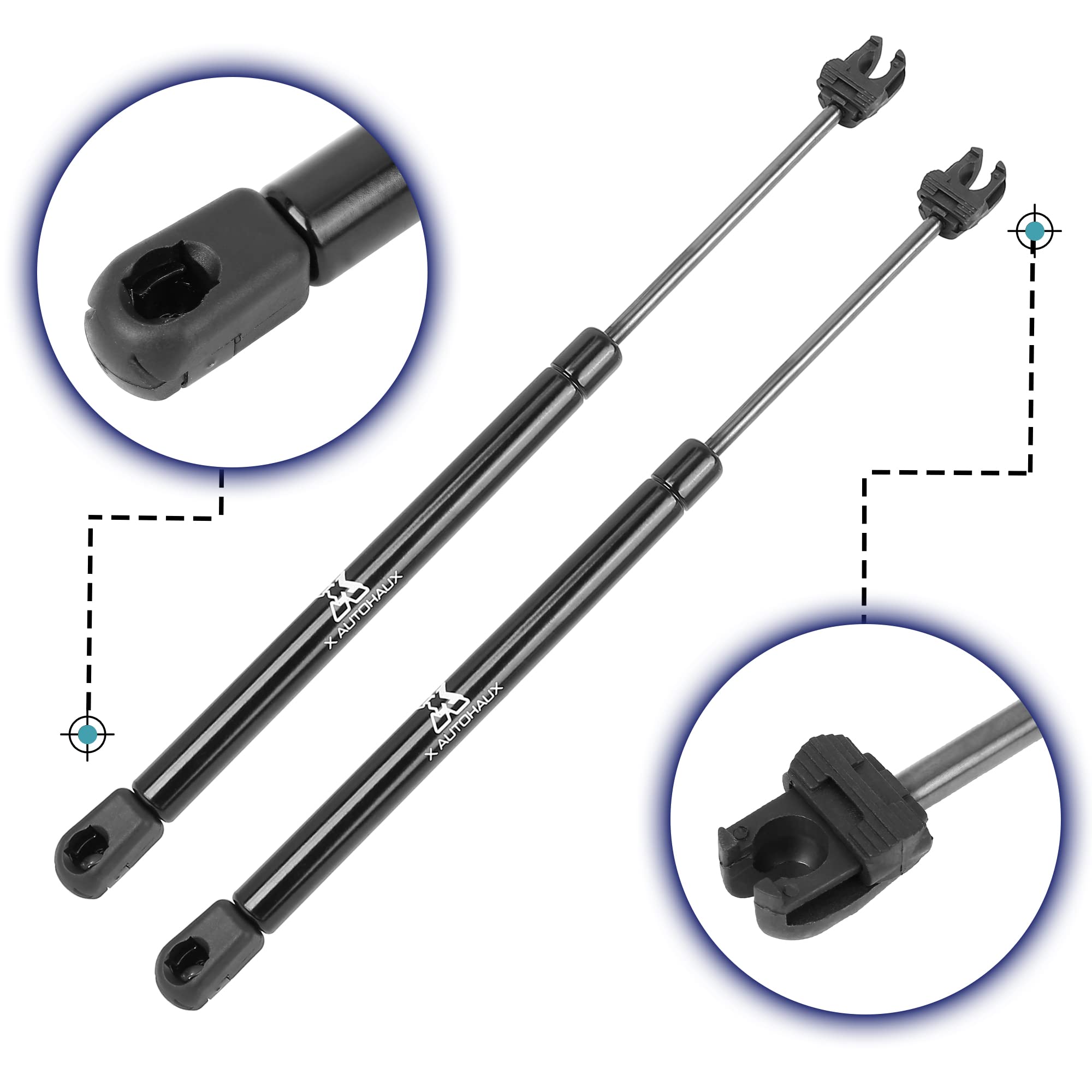 X AUTOHAUX 2pcs Front Hood Lift Supports Struts Shocks Gas Spring RB8795324 for Dodge Challenger 2008-2012 - Replacement Parts for Easy Hood Access & Maintenance