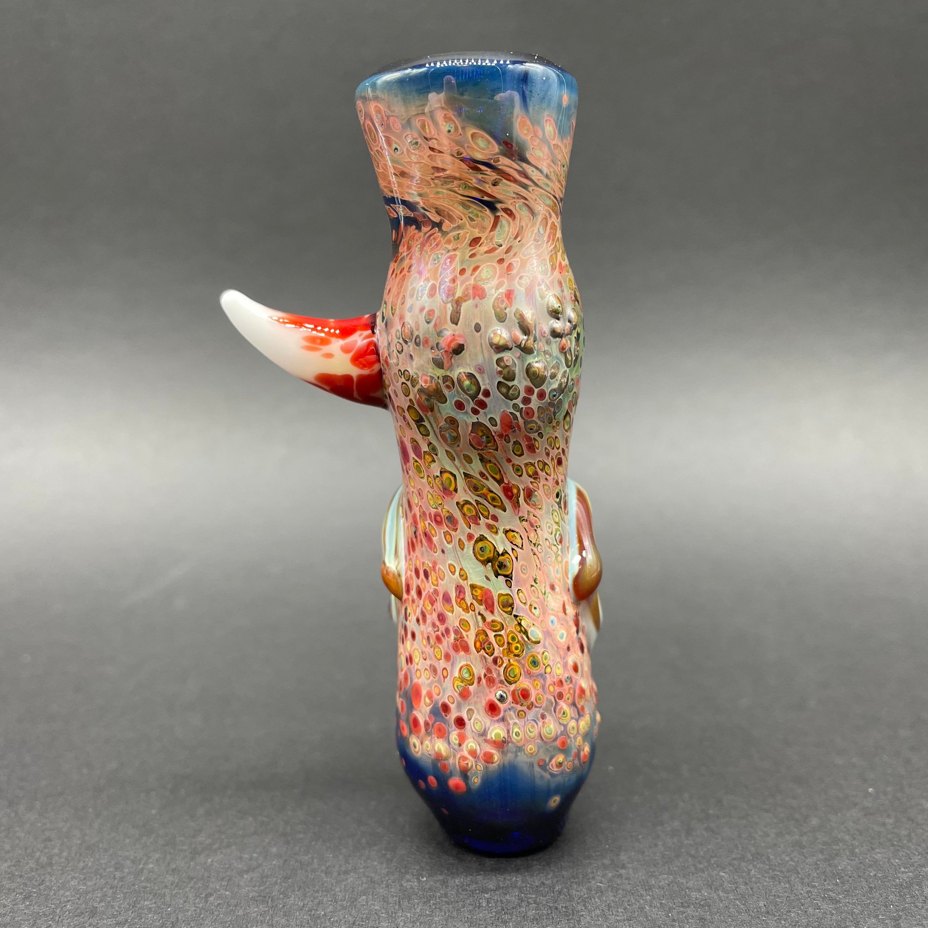 Cyclops Chillum Glass Pipe - Handmade Smoking Pipe for Herbs & Tobacco | Perfect for Travel, Camping & Outdoor Use