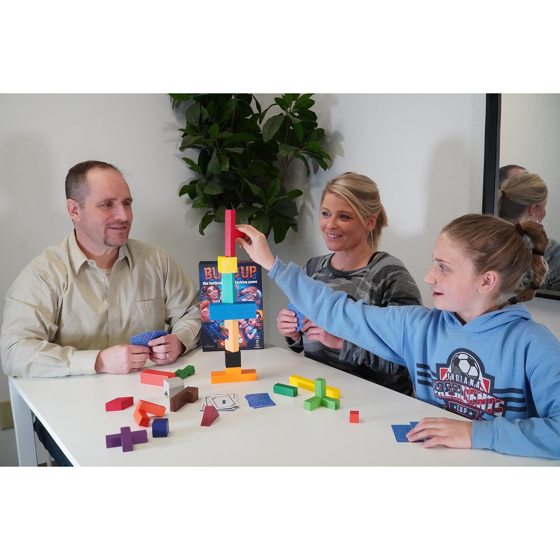 Continuum Games Build Up - Fun Tactical Block Stacking Game for Kids & Adults - Perfect for Family Game Nights & Party Entertainment