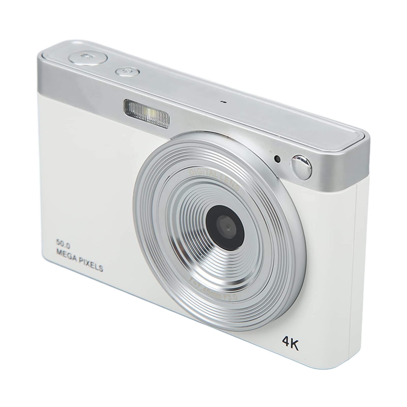 16X Zoom Digital Camera with 2.88in IPS HD Screen - Perfect for Macro Photography, Travel & Vlogging (White) - Capture Stunning Close-ups, Landscapes & YouTube Videos