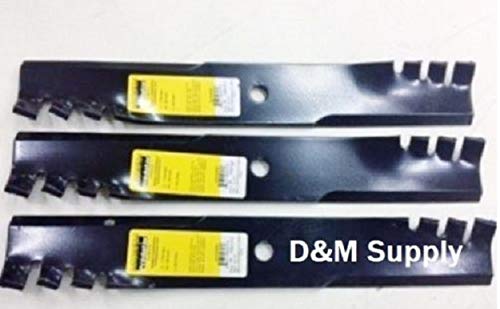 Set of 3 Predator Mulching Lawn Mower Blades - Compatible with John Deere 72