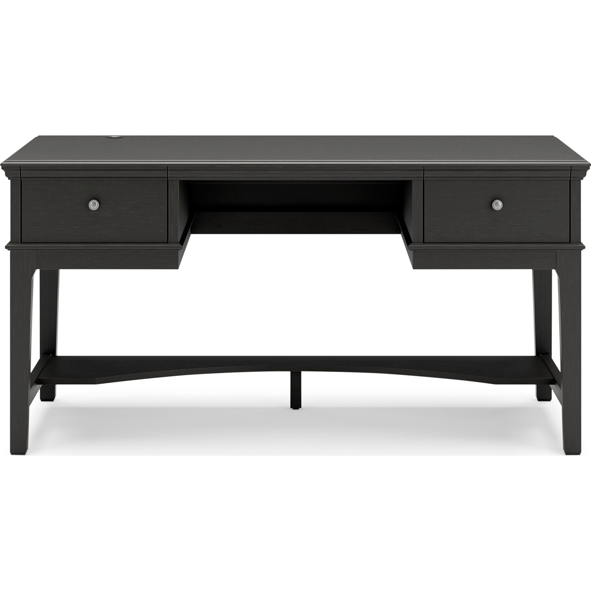 Beckincreek Black Office Desk - Modern & Stylish Writing Desk for Home & Workspace | Perfect for Remote Work, Study & Office Use