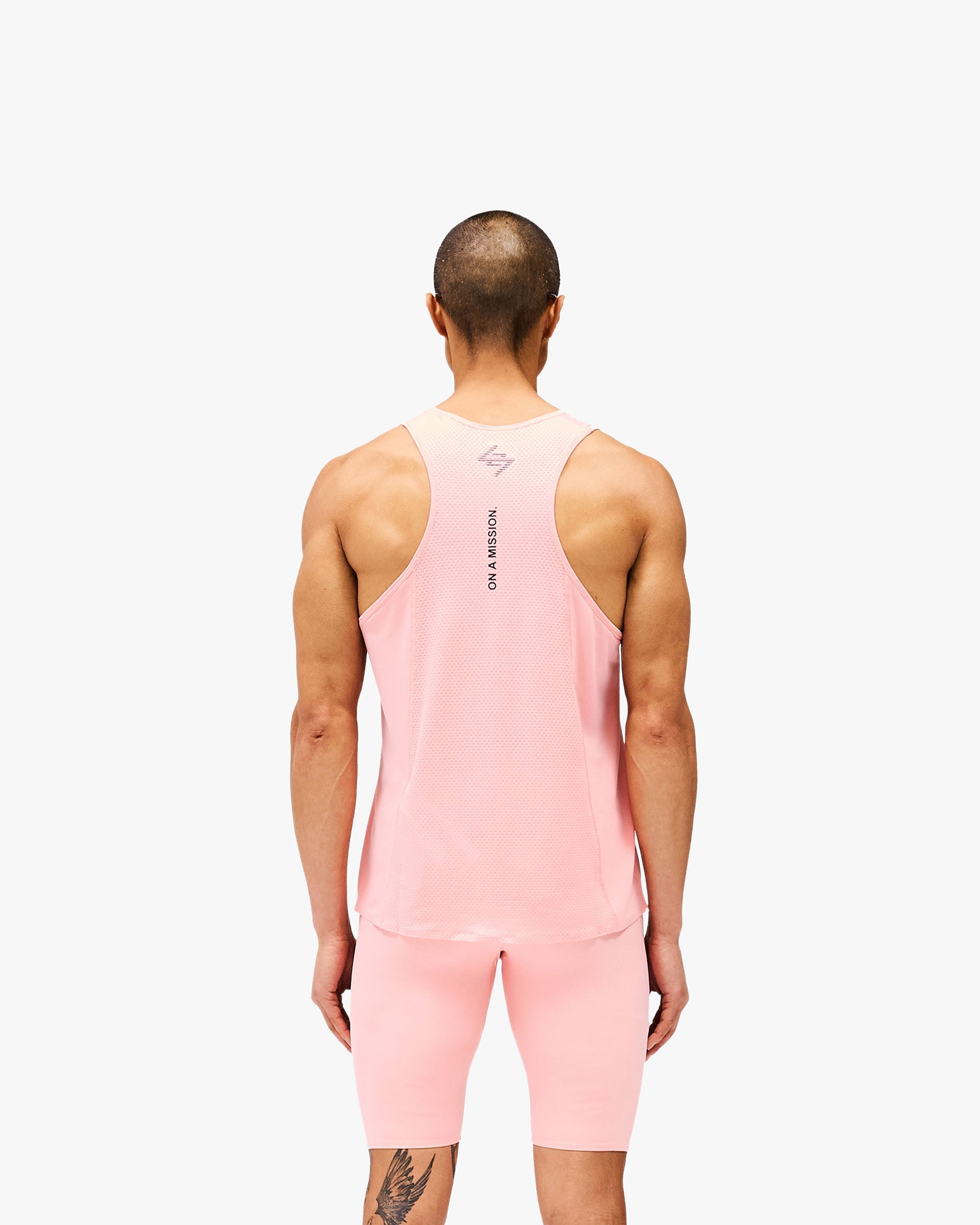 247 Los Angeles Singlet for Women - Soft Pink Workout Tank Top - Gym, Yoga & Running Activewear