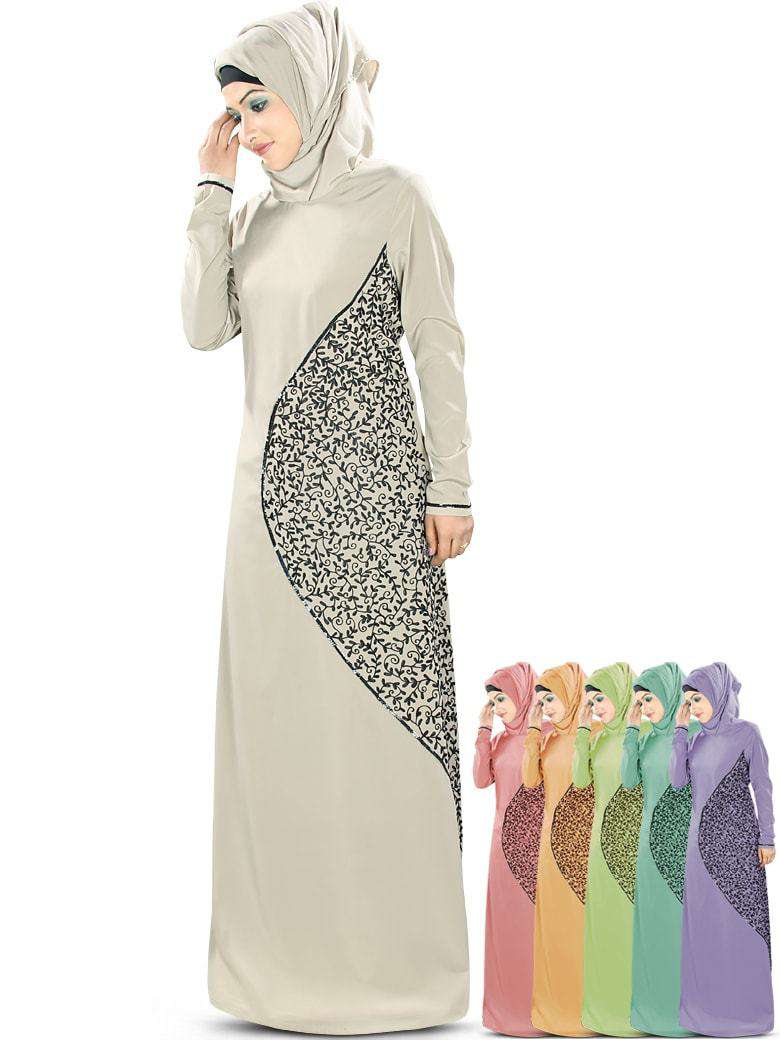 Elegant Muslim Abaya Dress for Women - Modest Islamic Prayer Gown - Perfect for Eid, Ramadan & Daily Wear