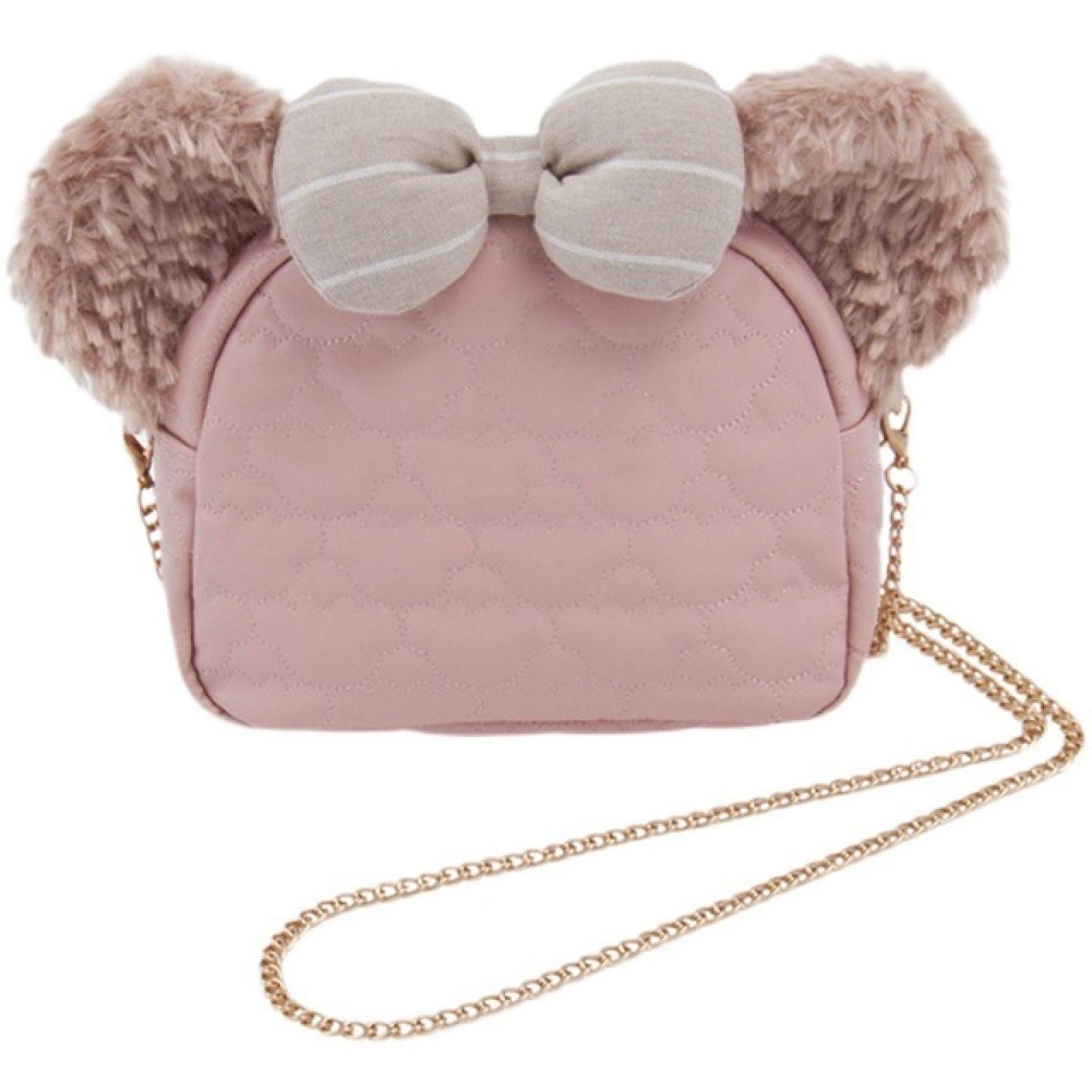 Cute Pink PU Cartoon Anime Shoulder Bag for Kids Girls - Lightweight & Durable School Backpack, Perfect for Daily Use, Travel & Cosplay