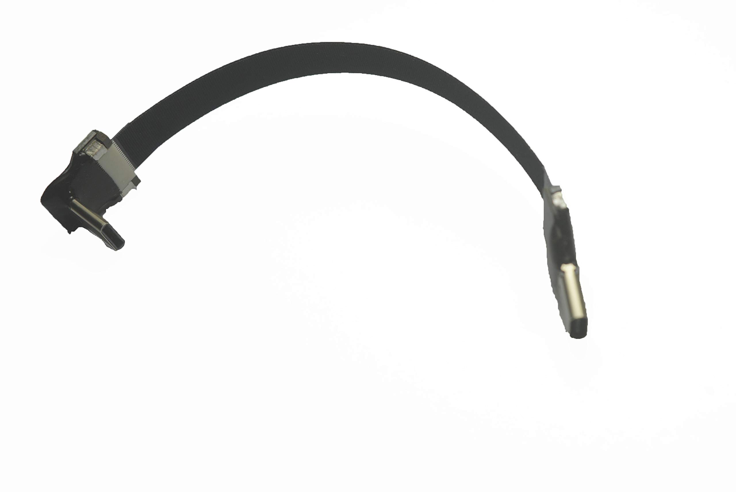 Soft Slim USB-C Cable - 10CM FPV Thin Ribbon FPC Cable - USB Type C Male 90° Angled to USB Type C Female Straight Connector - Fast Sync & Charging for Drones, FPV Goggles, and Mobile Devices