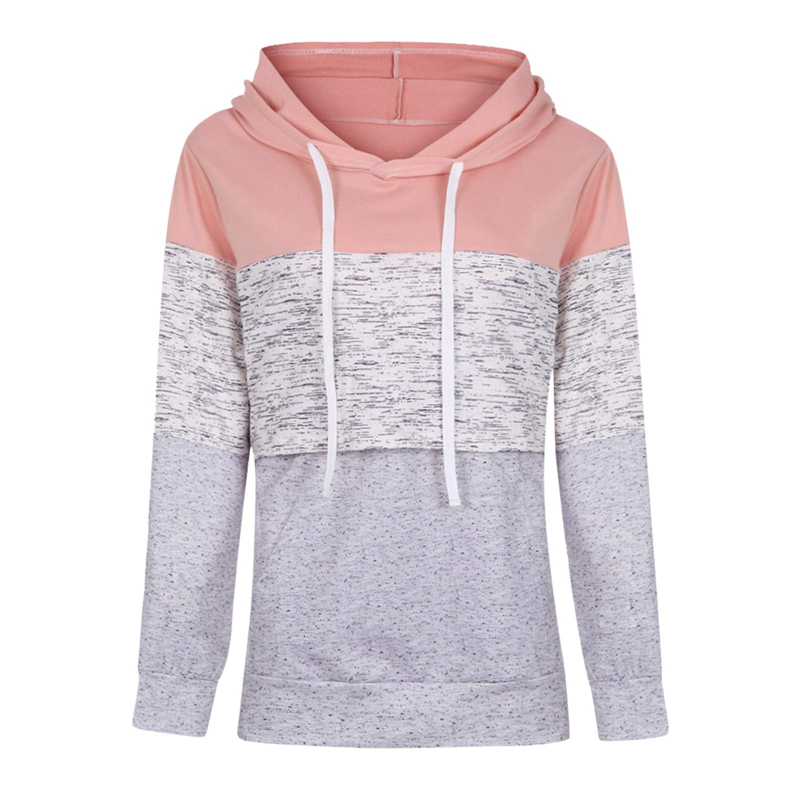 Comfortable Women's Maternity Long Sleeve Hoodie Sweatshirt - Soft Nursing Top for Breastfeeding Mothers - Perfect for Pregnancy, Postpartum & Nursing at Home
