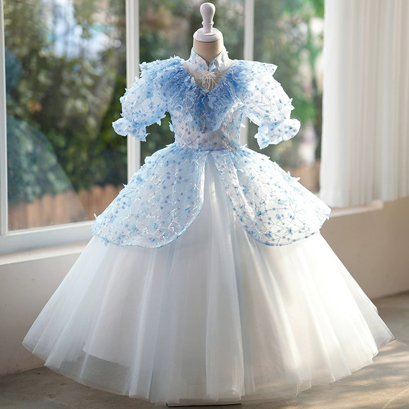 Elegant Baby Girl Butterfly Flower Girl Dress - Toddler Birthday Princess Gown for Special Occasions, Parties & Photoshoots