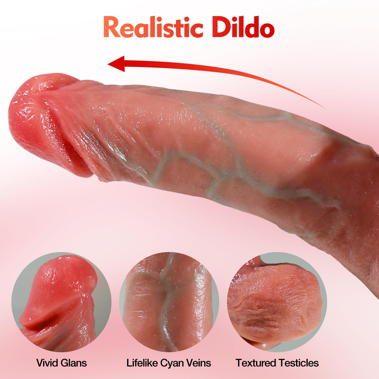 Premium Adjustable Leather Strap-On Harness Dildo for Couples - Realistic Adult Sex Toy with Soft Waist & Thigh Straps for Lesbian, Gay & Straight Couples - Perfect for Vaginal, Anal Play & Pegging - Great for Role Play & Spicing Up Your Sex Life