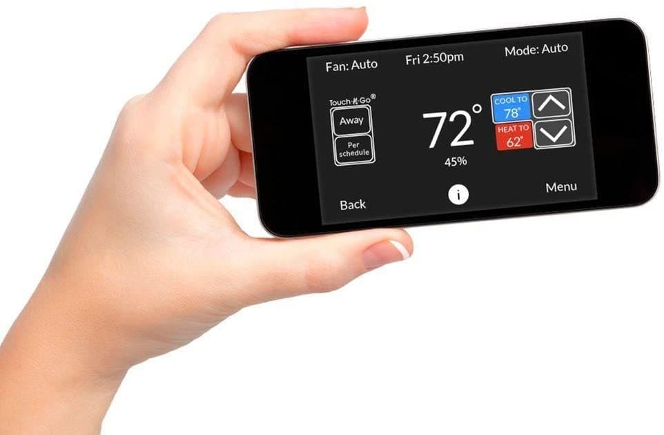 CARRIER Cor 7 Day Programmable WiFi Smart Thermostat with Energy Reports - TP-WEM01 | Remote Temperature Control & Energy Savings for Home & Office