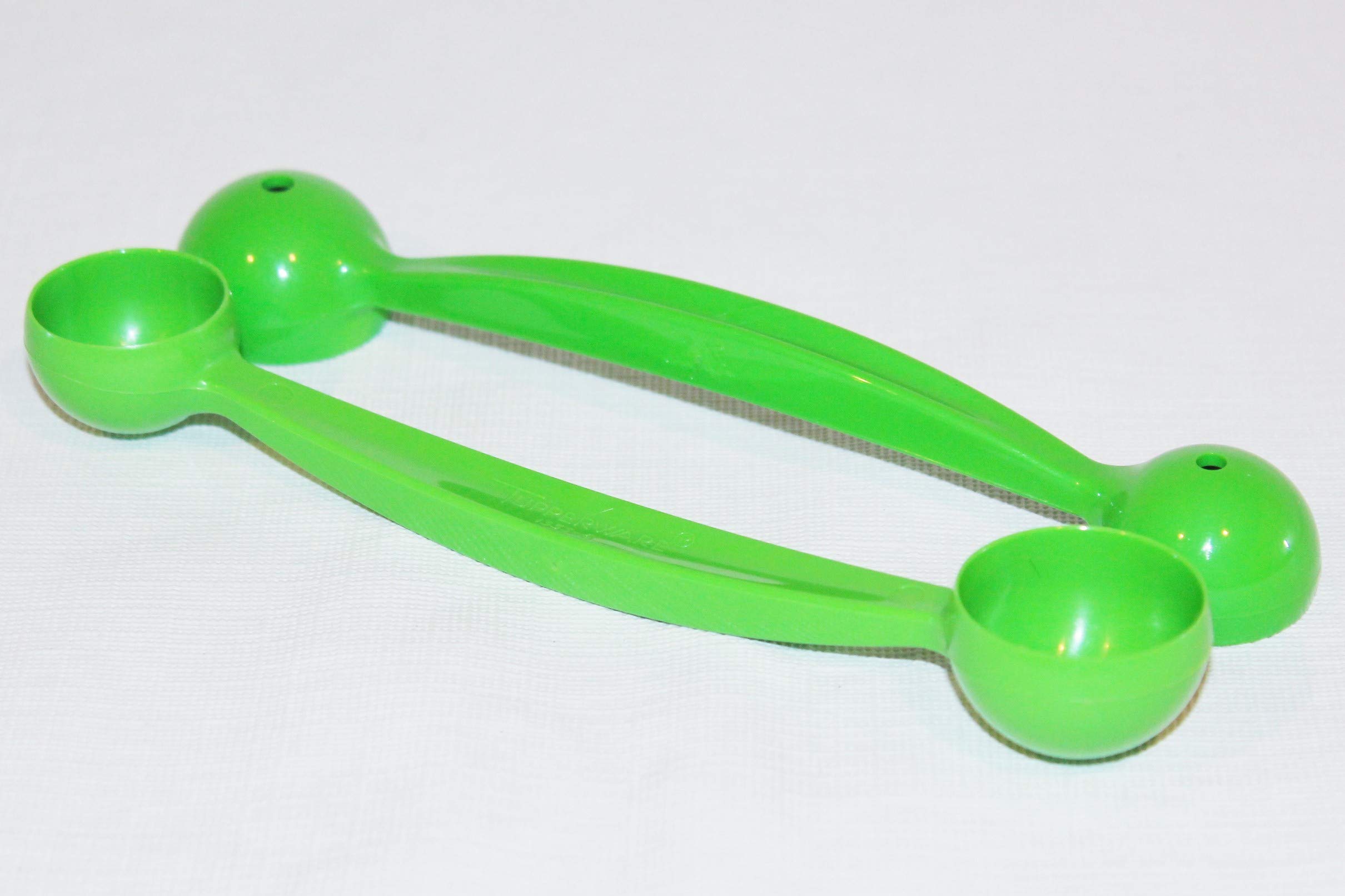 2-Pack Green Tupperware Melon Ballers - Durable Kitchen Gadgets for Fruit Carving, Salad Prep & Party Snacks