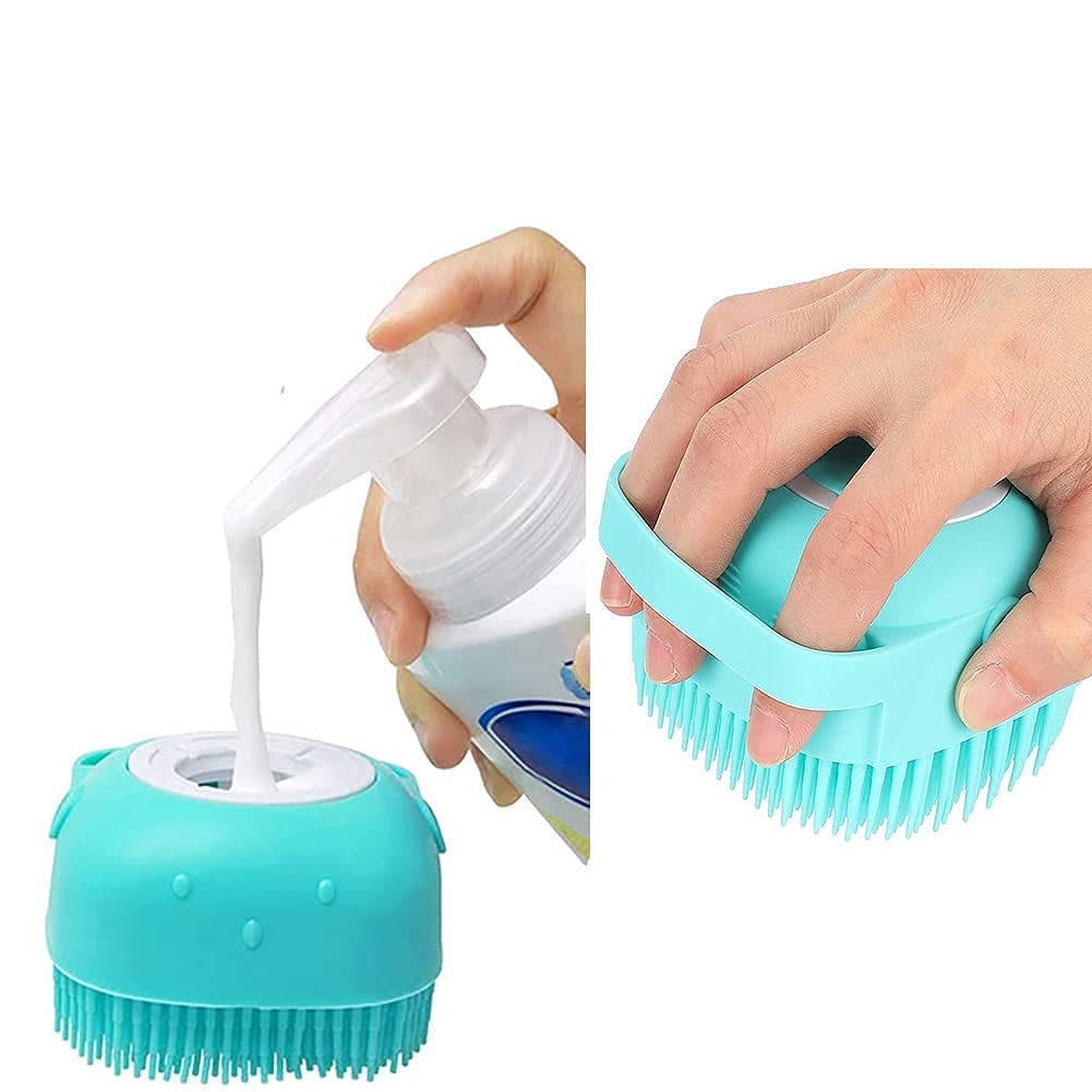 **Reusable Silicone Body Scrubber & Massage Bath Brush - Soft Shower Sponge with Liquid Soap Dispenser for Men, Women & Kids - Exfoliating Loofah for Smooth Skin (Multicolor) - Perfect for Spa, Shower & Bath Relaxation**