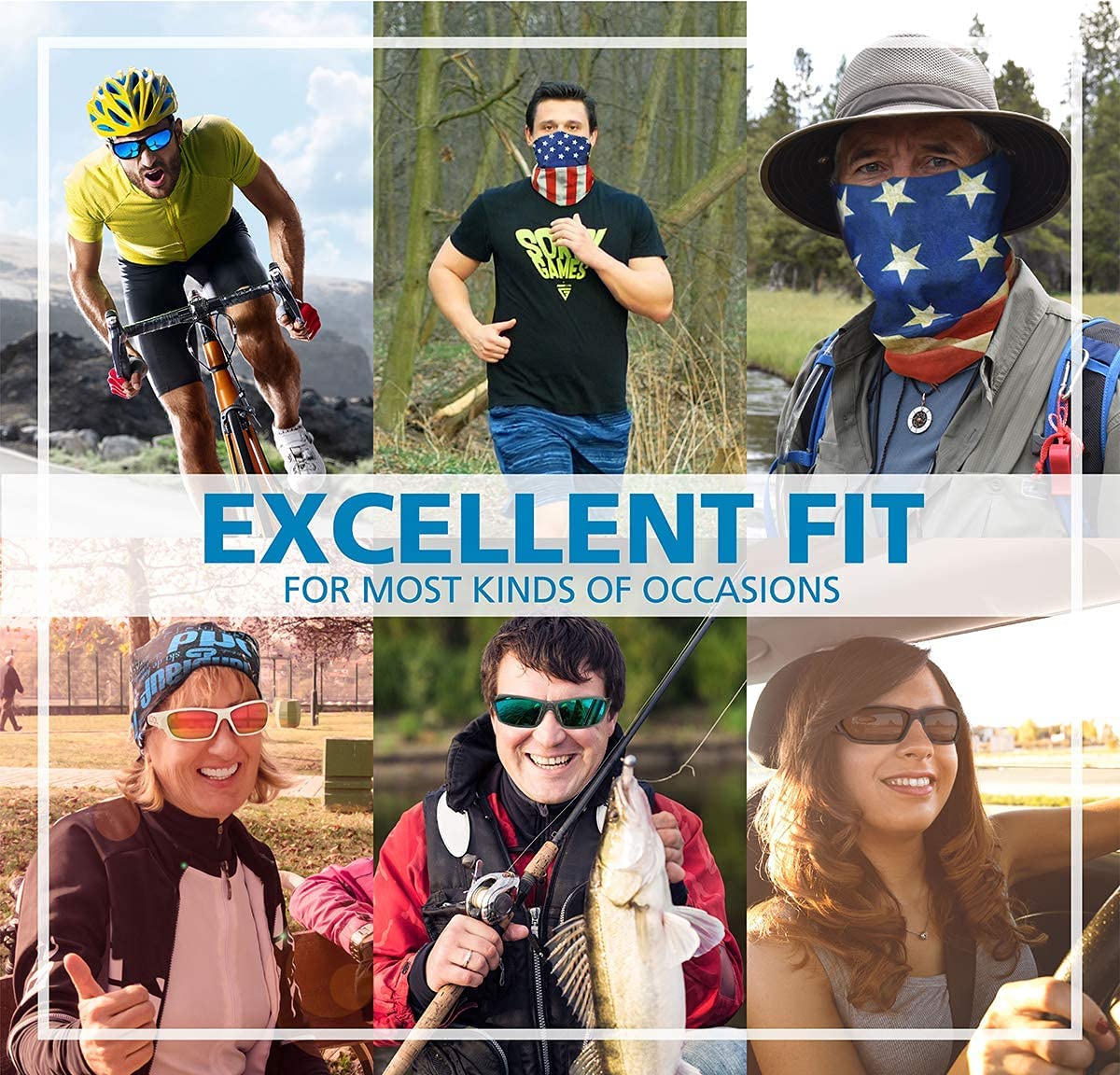 Polarized Fishing Sunglasses for Women & Men - UV Protection, Anti-Glare for Driving, Running, Golf & Cycling - Perfect for Outdoor Sports & Beach Activities