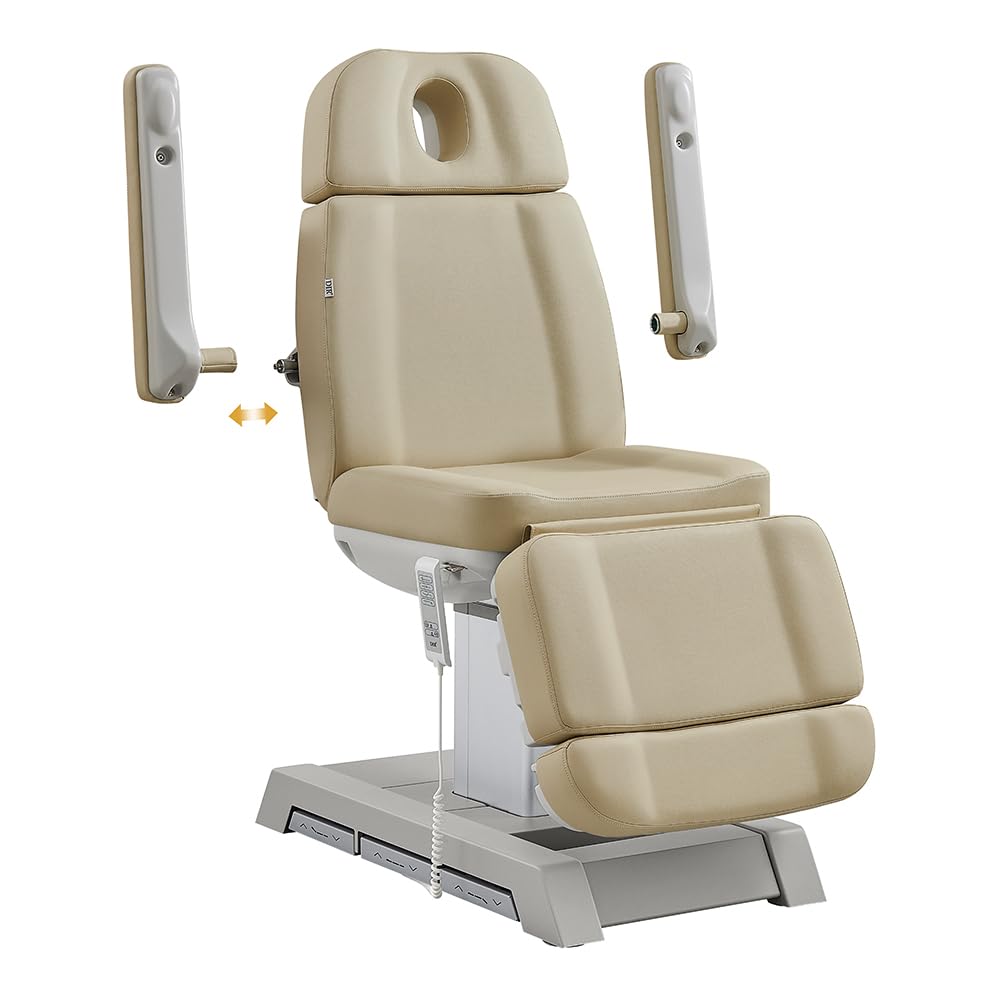 Premium 4-Motor Electric Facial Spa Bed - Professional Medical Treatment & Beauty Massage Table for Salon, Clinic & Home Use - Relaxing Skin Care & Therapy Sessions