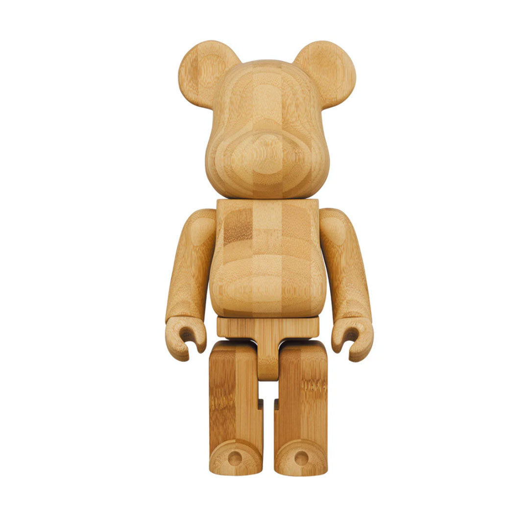 400% Bearbrick Karimoku Bamboo Collectible Figure - Japanese Designer Toy for Home Decor & Office Display - Perfect for Anime Fans and Art Collectors
