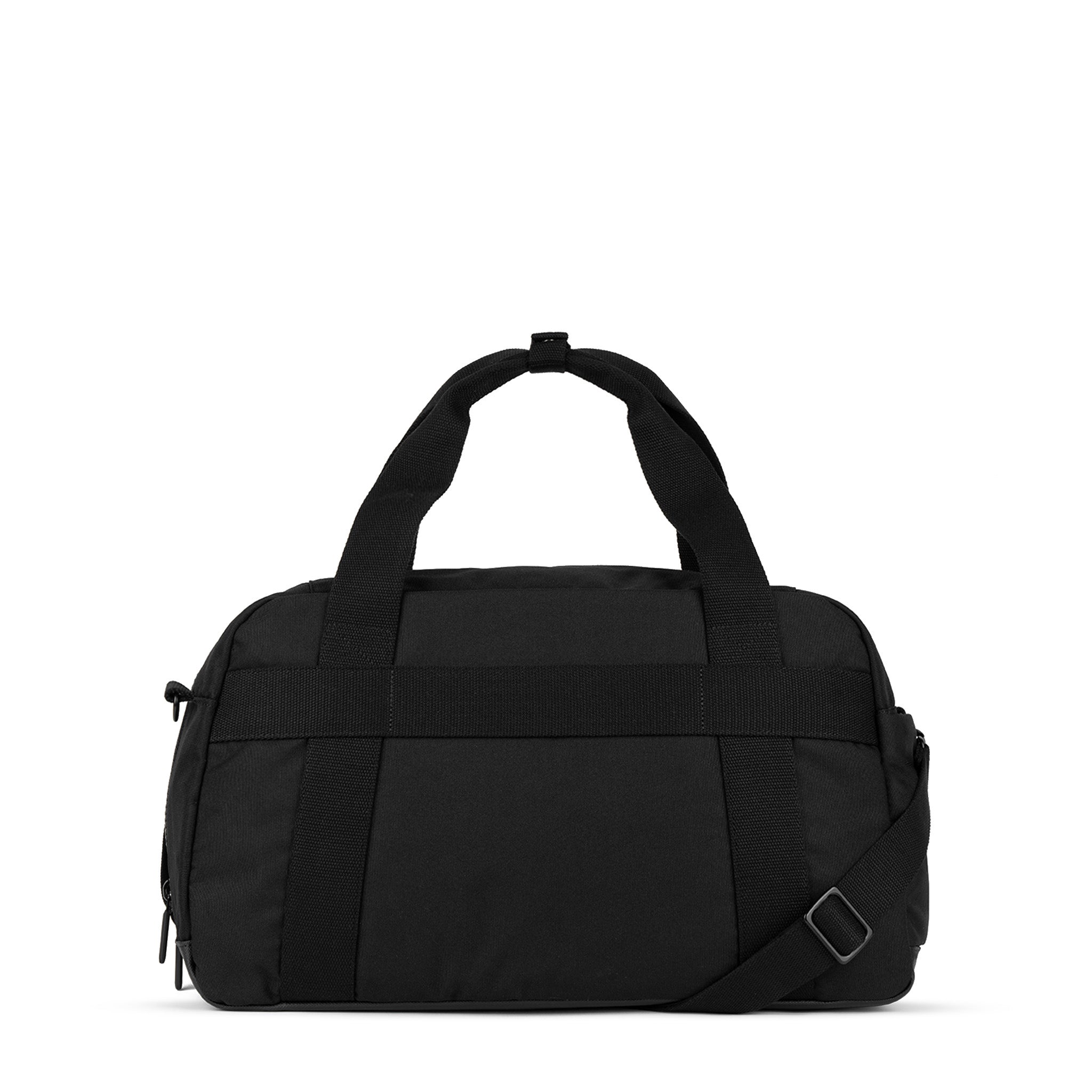 Gatwick All Black Recycled Canvas Backpack - Eco-Friendly Durable Travel Bag for Men & Women - Perfect for Hiking, Commuting, and Daily Use