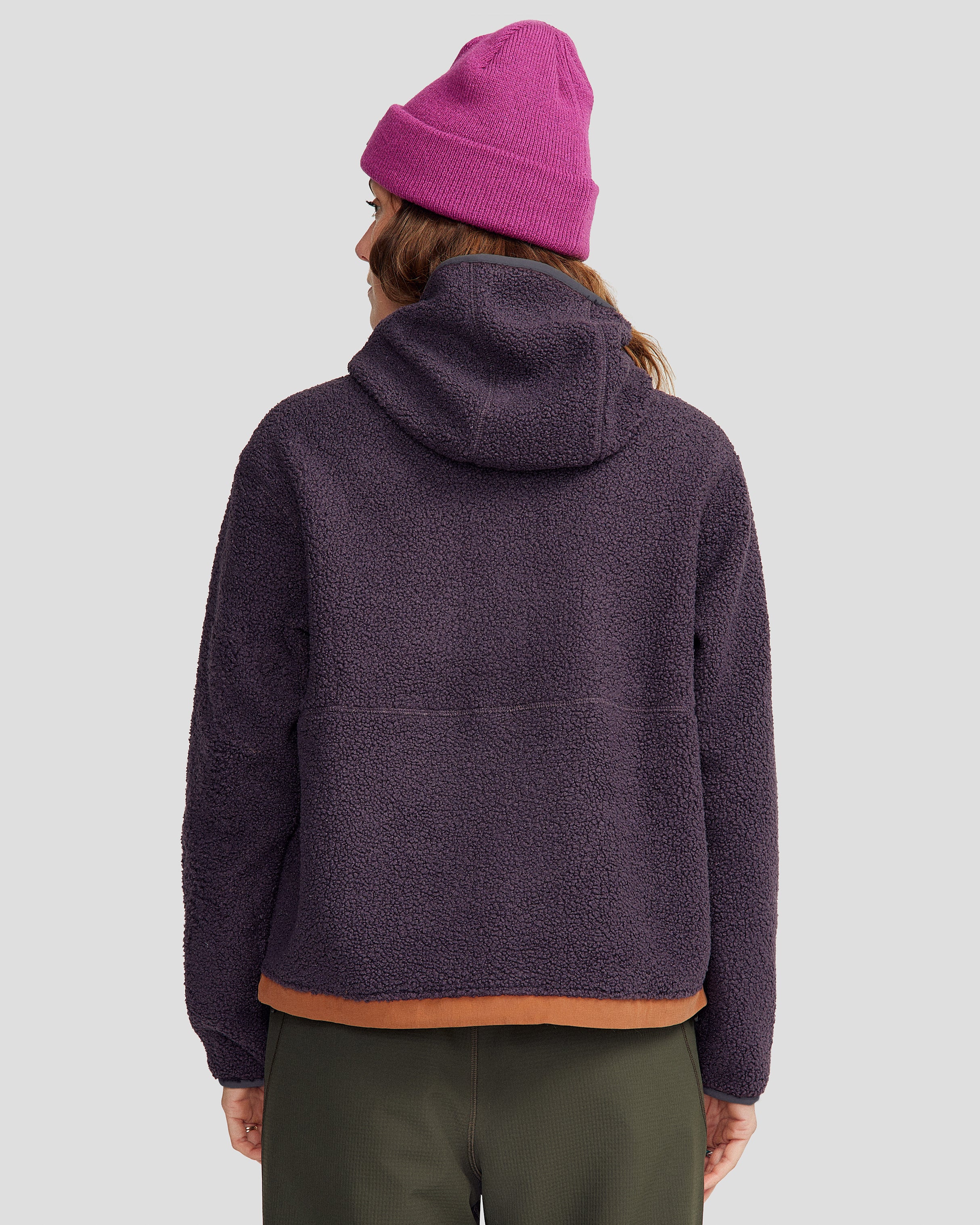 Co Z High Pile Women's Hooded Pullover v2 - Soft Fleece Winter Jacket for Outdoor Activities (Orbit/Woodsy) | Perfect for Hiking, Camping & Casual Wear