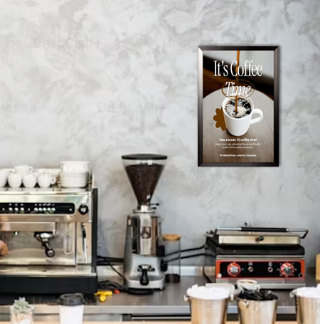 14x22 Poster Frame - Carbon Steel Swing Frame for Wall Display - Perfect for Home, Office, and Gallery Decor