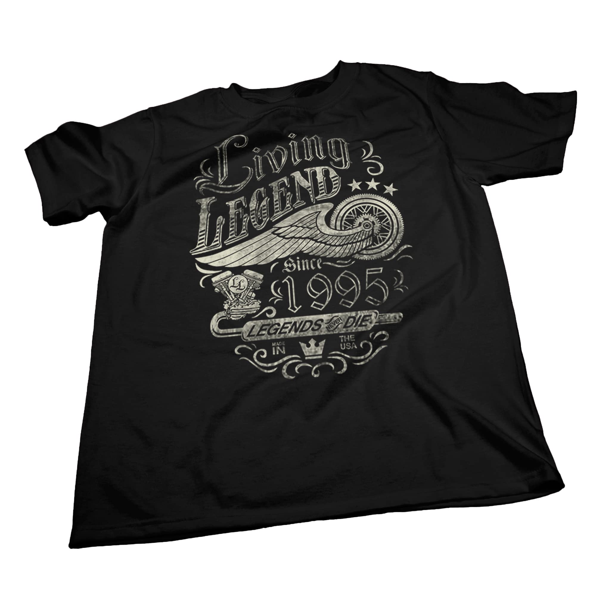 1995 Legends Never Die 30th Birthday T-Shirt for Men - Funny 30th Birthday Gift Idea - Perfect for Parties, Gifts & Celebrations
