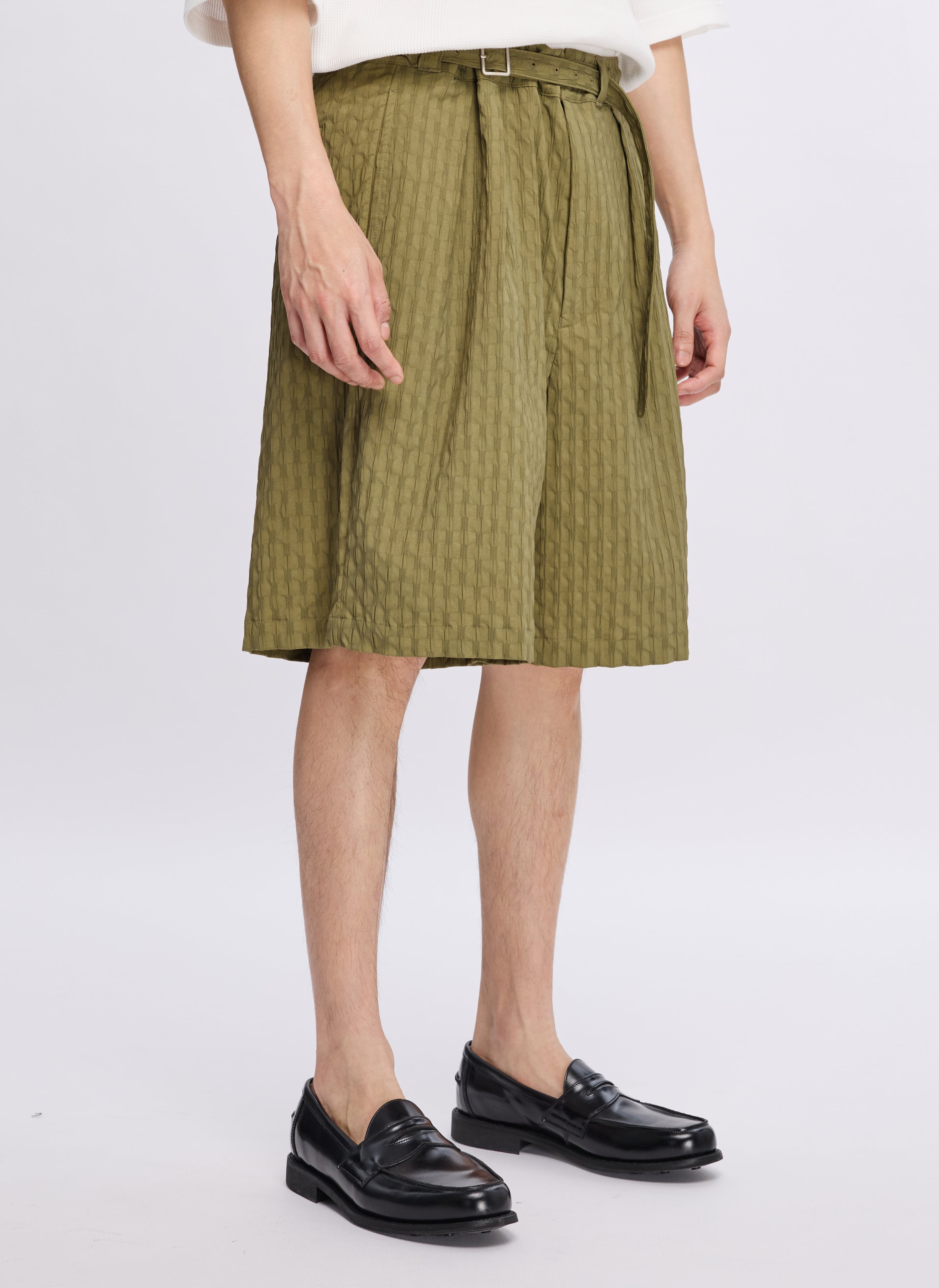 Breathable Nylon Spandex Jacquard Gurkha Shorts for Men - Lightweight Summer Casual & Workout Shorts for Outdoor Activities, Gym, and Travel