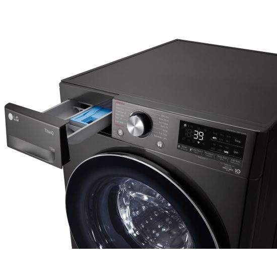 LG WV9 1412B 12kg Front Load Washing Machine - Energy Efficient, Large Capacity for Family Laundry Needs | Perfect for Home, Apartment, and Laundromat Use