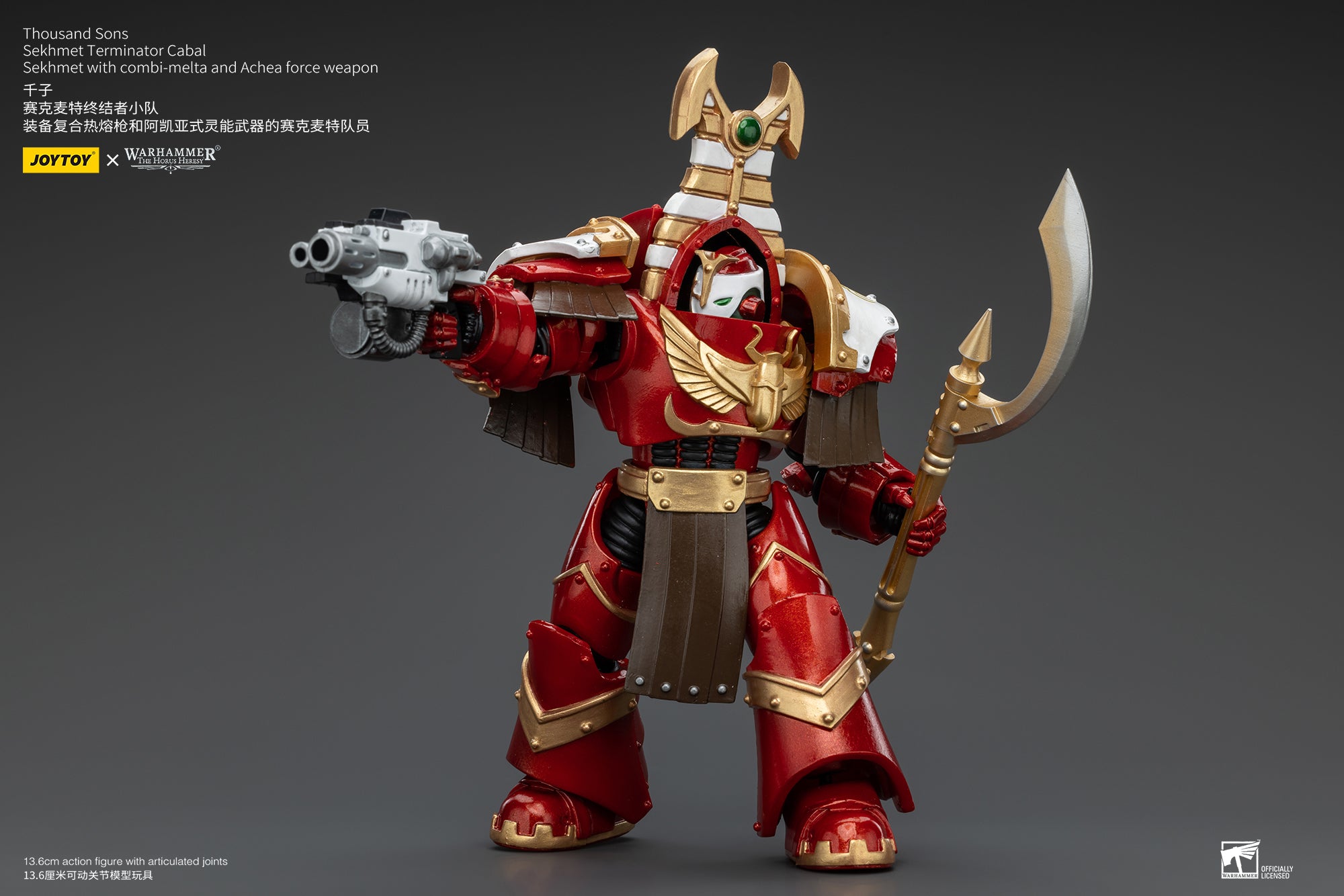 JOYTOY 1/18 Scale Warhammer The Horus Heresy Thousand Sons Sekhmet Terminator Cabal Action Figure - Collectible Model for Display, Gaming & Warhammer 40K Scenes