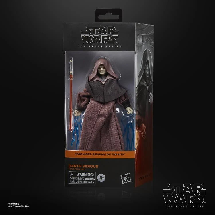 Star Wars The Black Series Darth Sidious Action Figure - Revenge of the Sith Edition | Collectible Sith Lord Toy for Display & Star Wars Fans | Perfect for Cosplay, Gift Giving & Movie Memorabilia Collections
