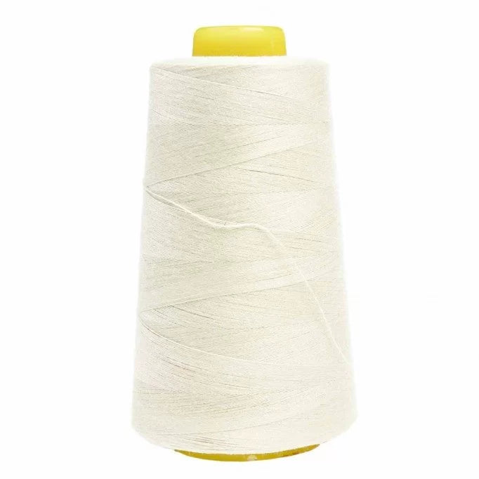 Premium Overlock Thread - Ecru Color for Sewing & Serging - Perfect for Quilting, Apparel & Home Decor Projects