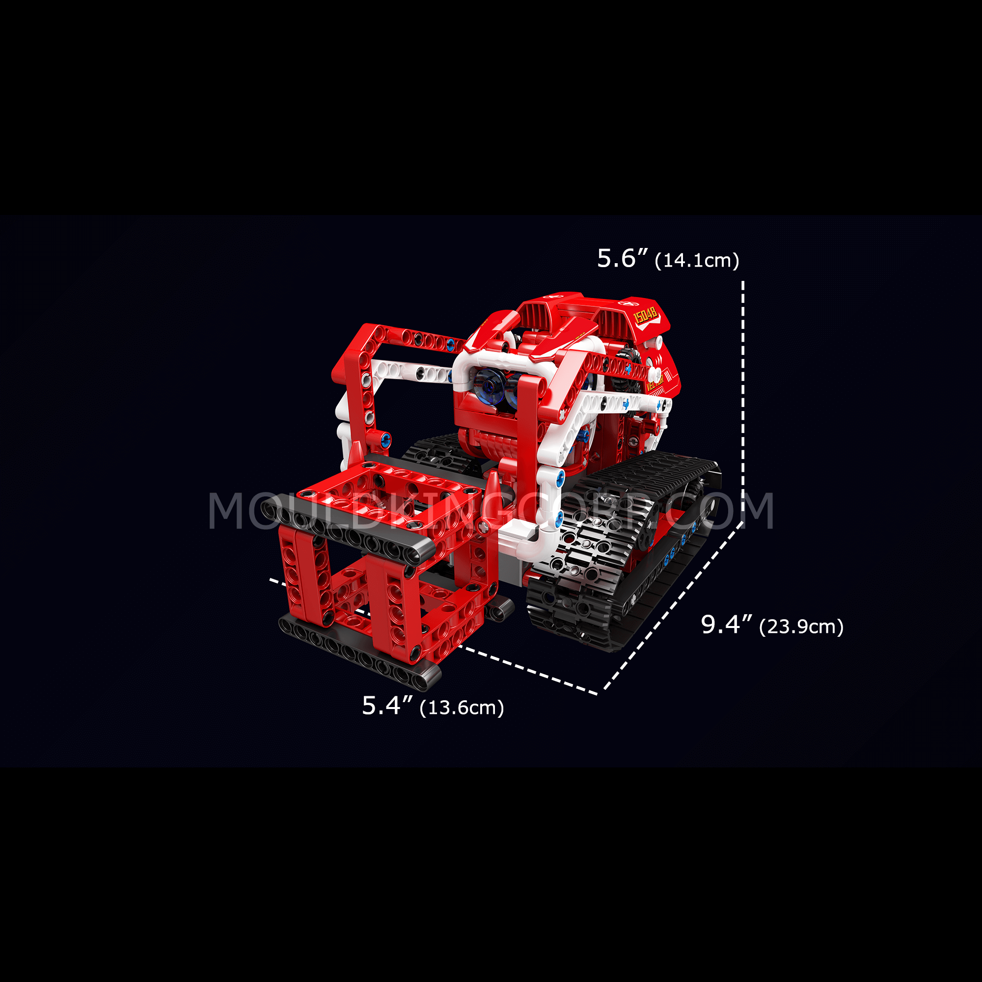 MOULD KING 15048 Power Brick Vector 3-in-1 Robot Building Set - 568 PCS STEM Educational Toy for Kids & Adults | Creative Construction Kit for School Projects, Birthday Gifts & Robotics Enthusiasts