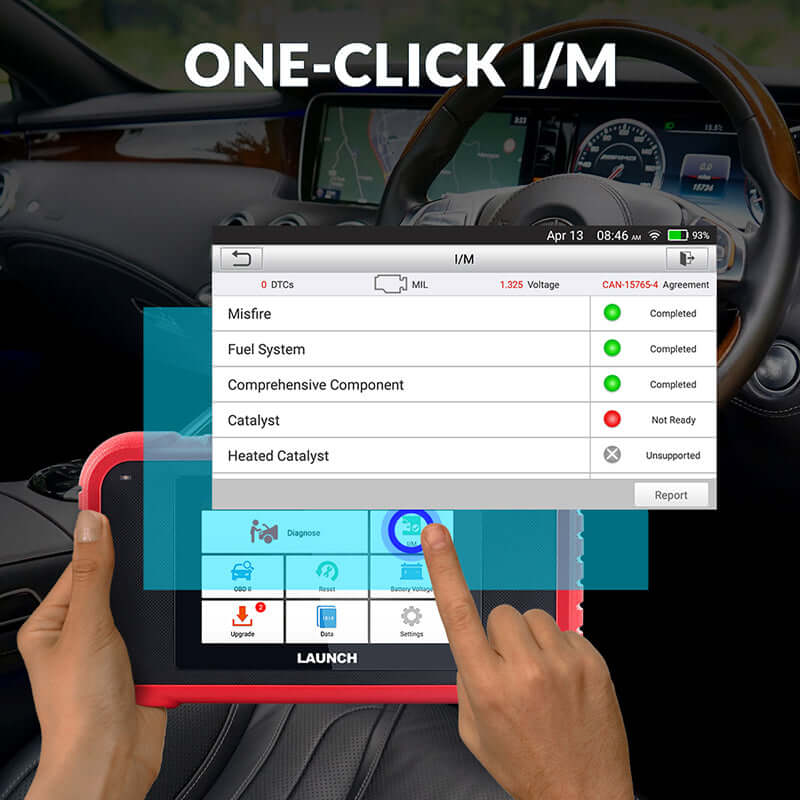 LAUNCH CRP129E OBD2 Scanner - Full System Diagnostic Tool for Engine, ABS, SRS & Transmission with 8 Reset Functions | Car Code Reader for Mechanics & DIY Auto Repair | Compatible with Most US Vehicles 1996 & Newer