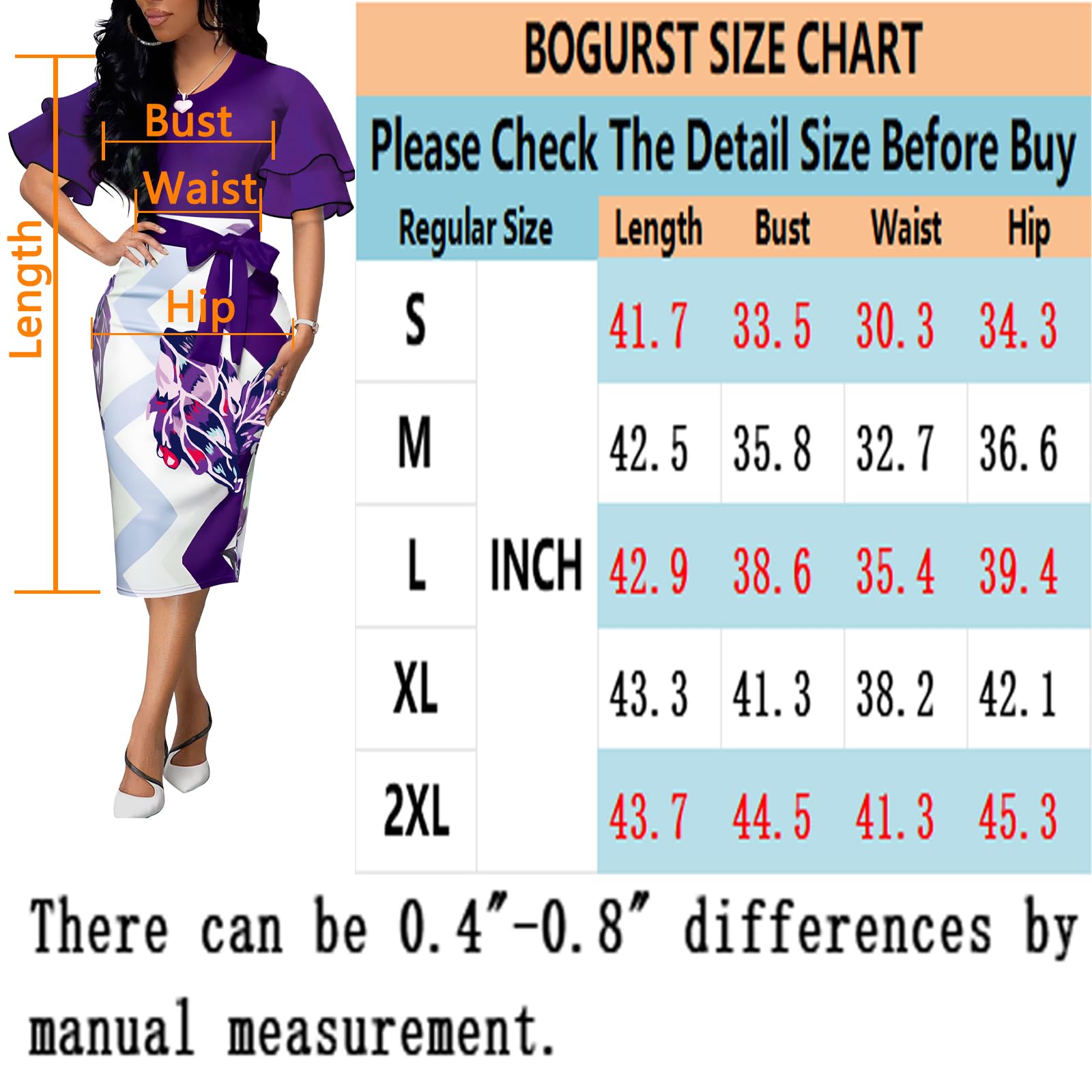 BOGURST Women's Church Dresses - Floral Print Bodycon Pencil Dress with Short Sleeves | Perfect for Sunday Service, Wedding Guest & Special Occasions