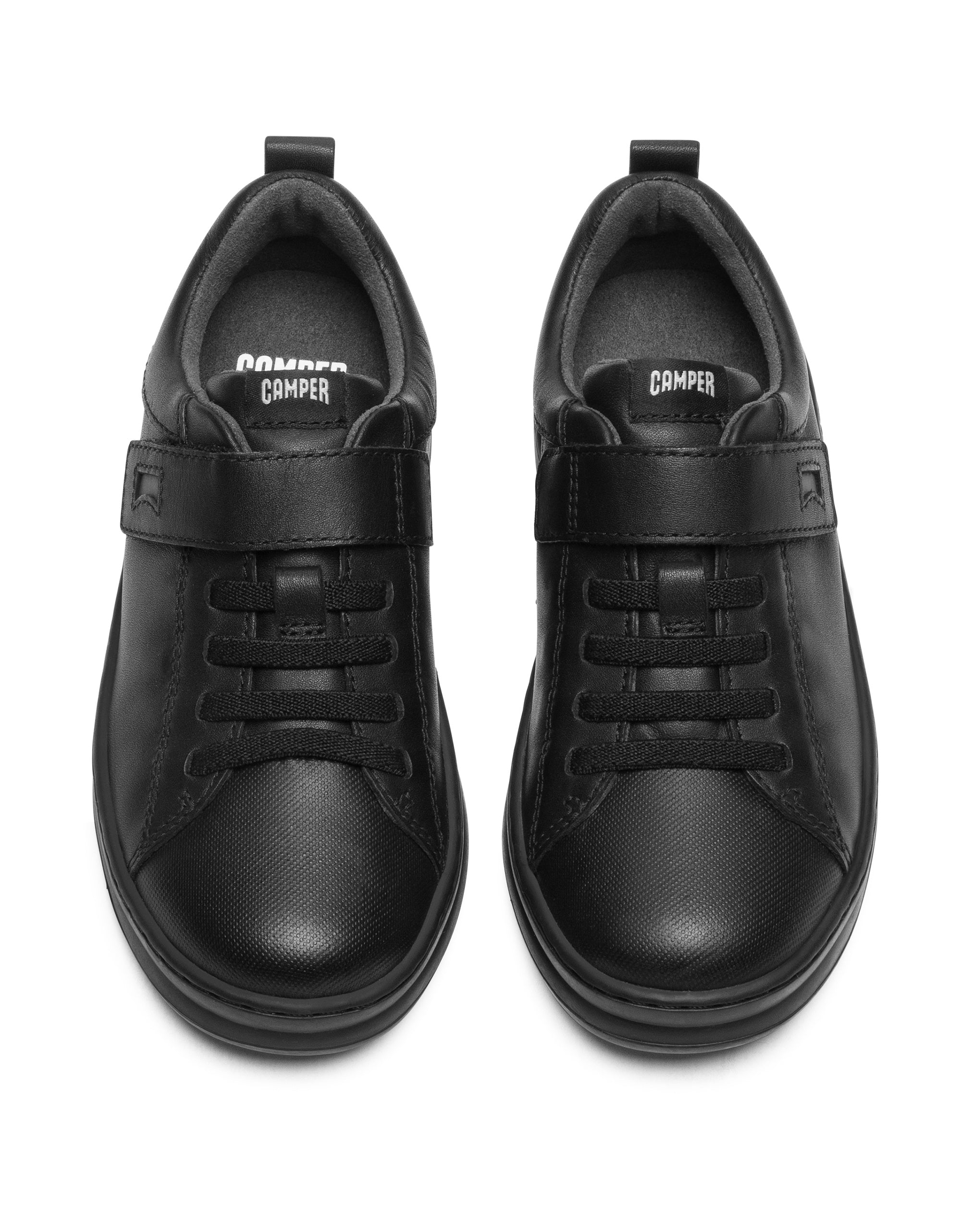 Camper Kids Runner Four Sneakers in Black - Comfortable & Durable Running Shoes for Boys & Girls - Perfect for School, Play & Outdoor Activities