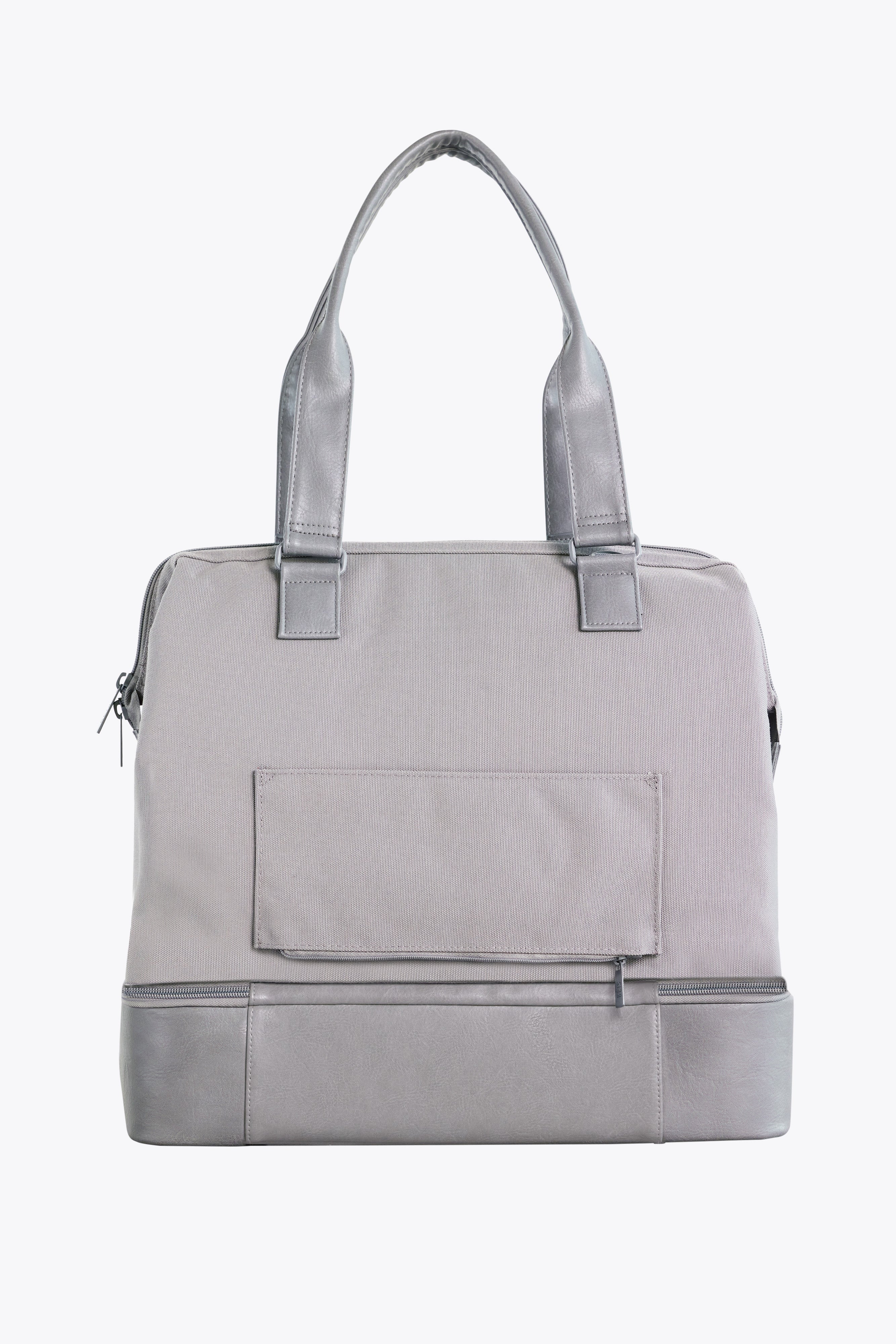 Mini Weekender Bag in Grey - Perfect for Weekend Getaways, Travel & Daily Commute