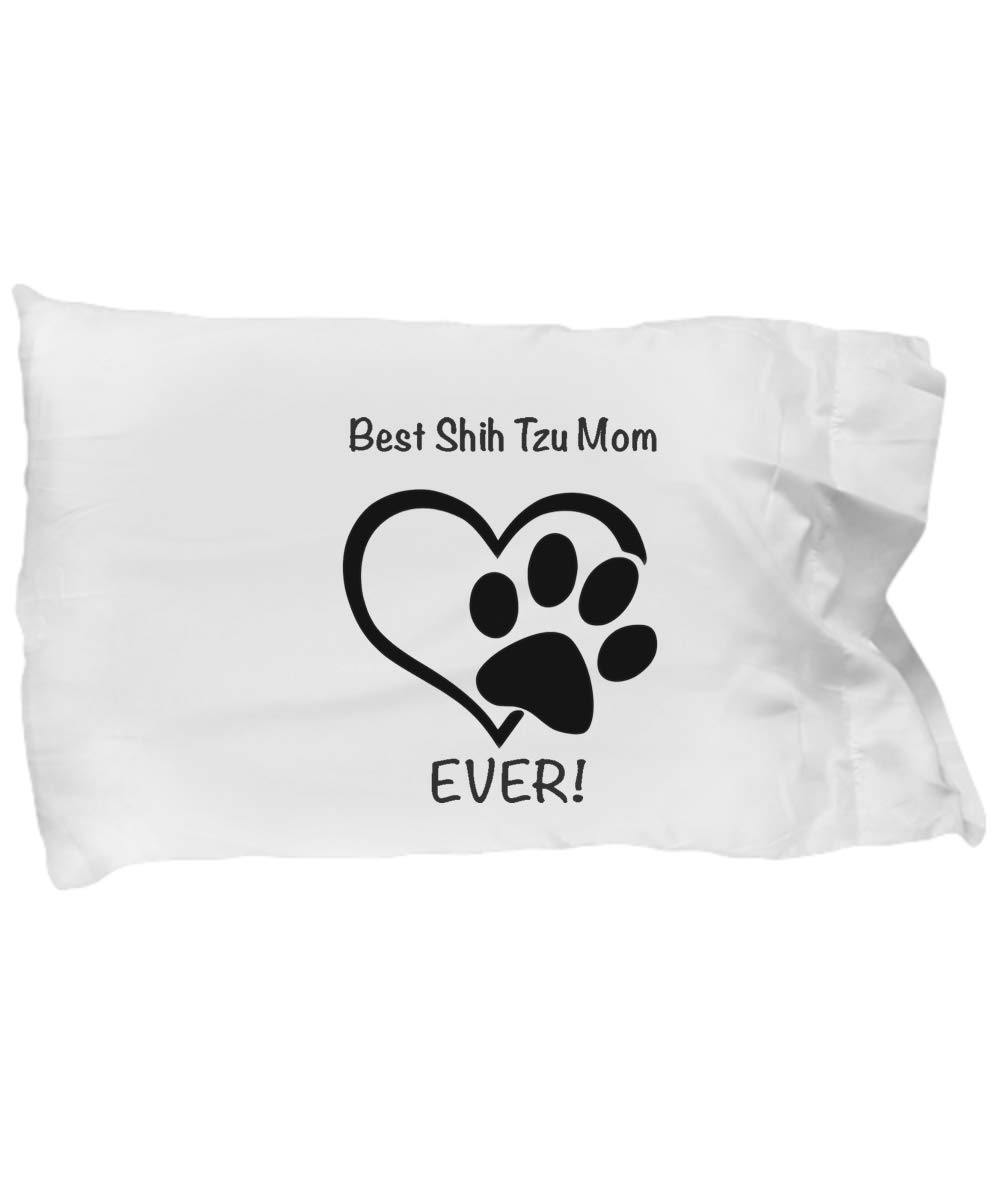 Shih Tzu Dog Lover Pillow Case - Cute White Dog-Themed Pillow Cover - Perfect Gift for Women Pet Parents & Dog Enthusiasts - Great for Home Decor, Bedroom, Living Room & Dog Lover Gifts