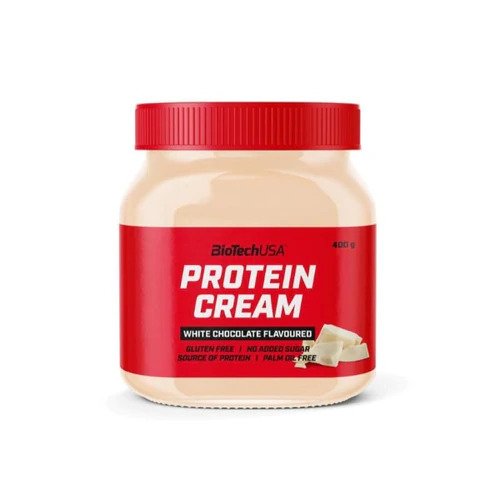 BioTechUSA Protein Cream - White Chocolate Flavor, 400g | High Protein Snack for Muscle Recovery, Post-Workout & Healthy Lifestyle