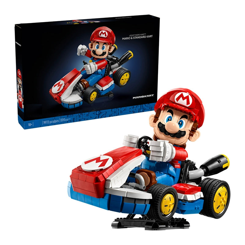 1972-Piece Mario Kart Building Set with Mario & Standard Kart - Fun DIY Toy for Kids, Collectors, and Nintendo Fans | Perfect for Birthday Gifts, Home Decoration, and Creative Playtime