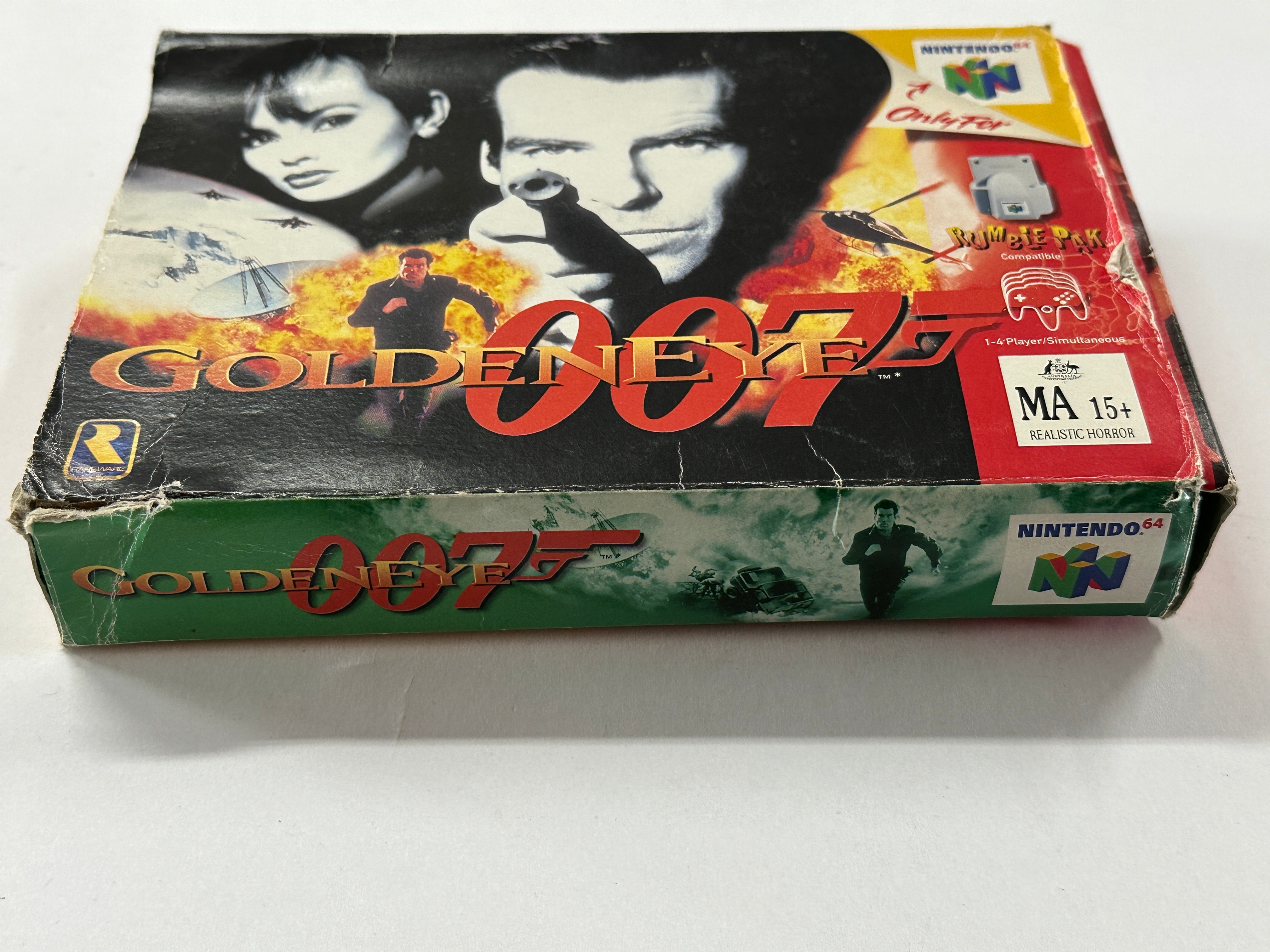 GoldenEye 007 Nintendo 64 Complete In Box - Retro Video Game Collector's Edition for N64 Console - Perfect for Gaming Nostalgia and Display Collections