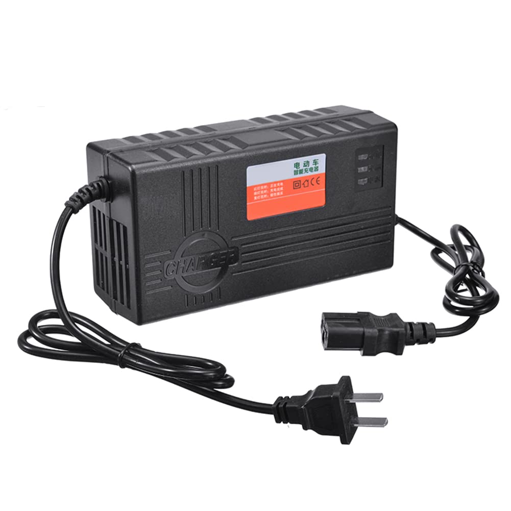 Hausdec 60V 20AH Scooter Battery Charger with 6 LED Display - Fast Charging for Electric Bicycles, Wheelchairs & Mobility Scooters - Perfect for Commuting & Outdoor Adventures